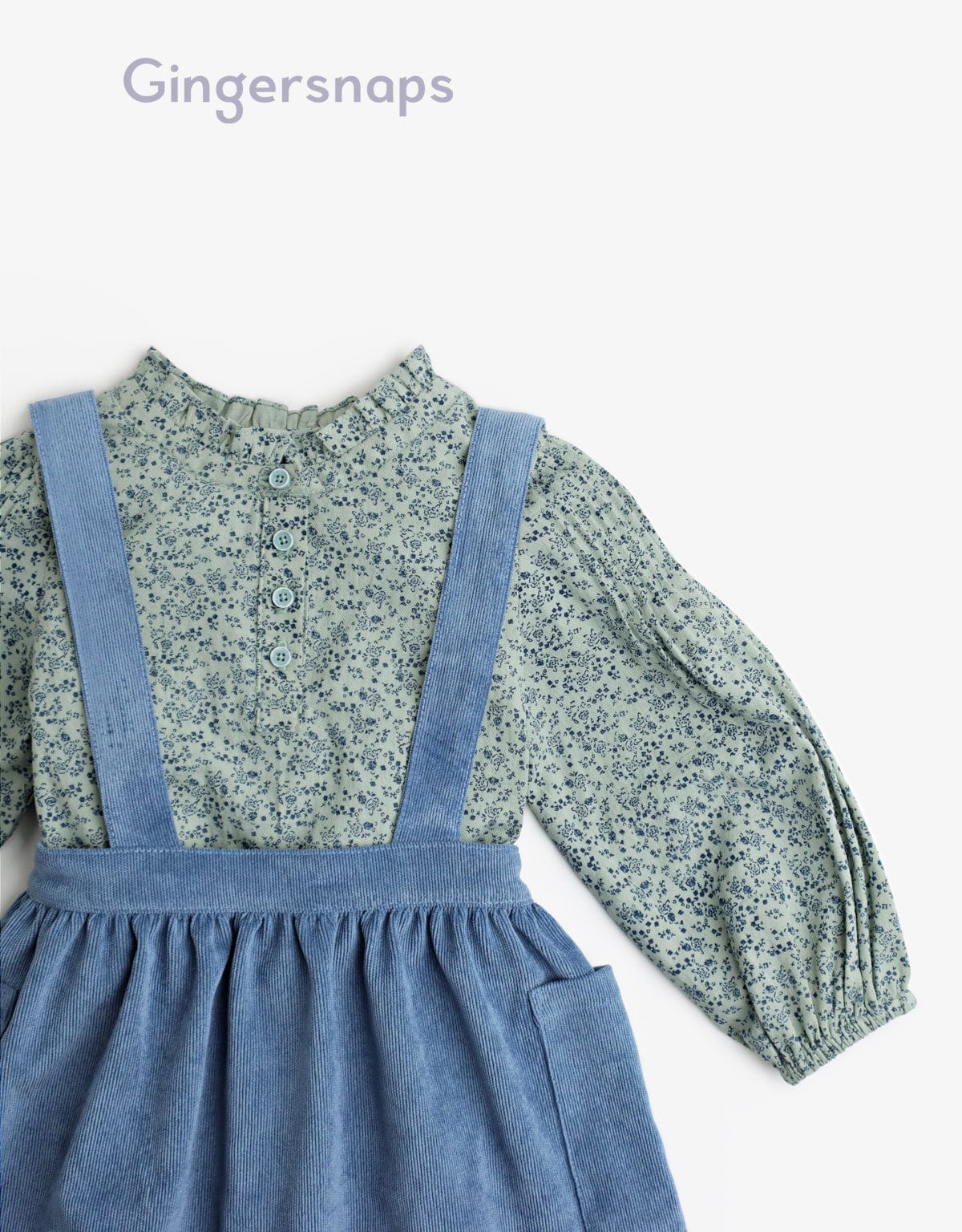 جينجرسنابس سالوبيت تنورة بجيوب أطفال بناتي متعدد الألوان