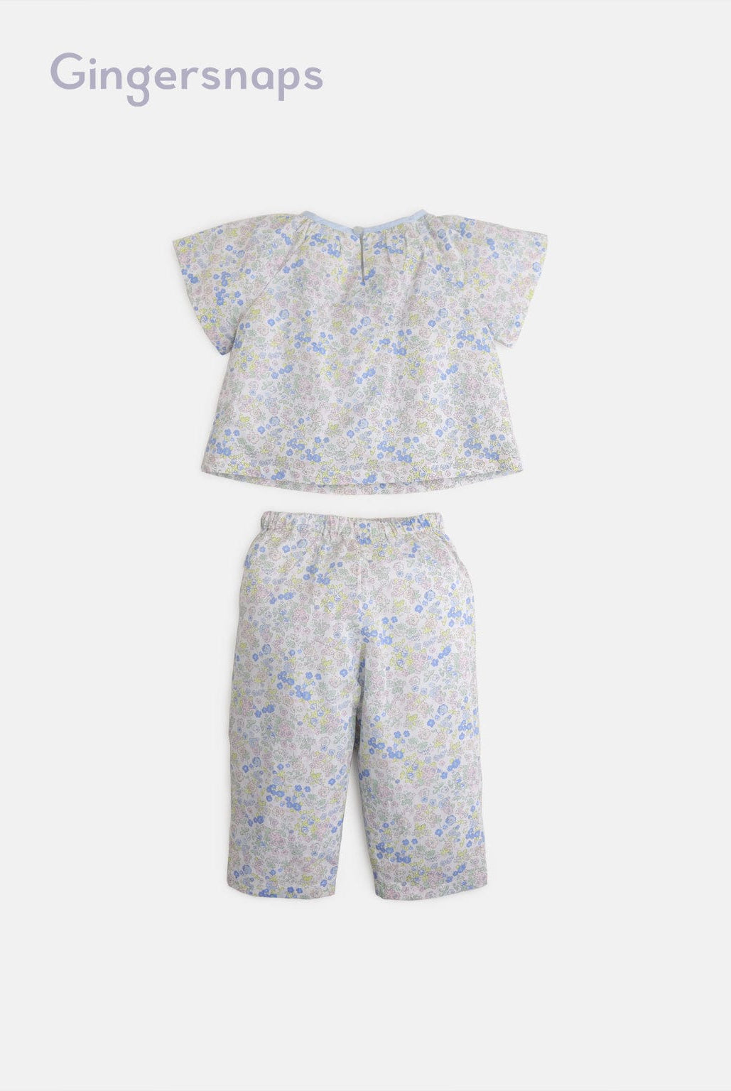 جينجرسنابس طقم بنطلون وبلوزة منقوشة بناتي أطفال متعدد الألوان