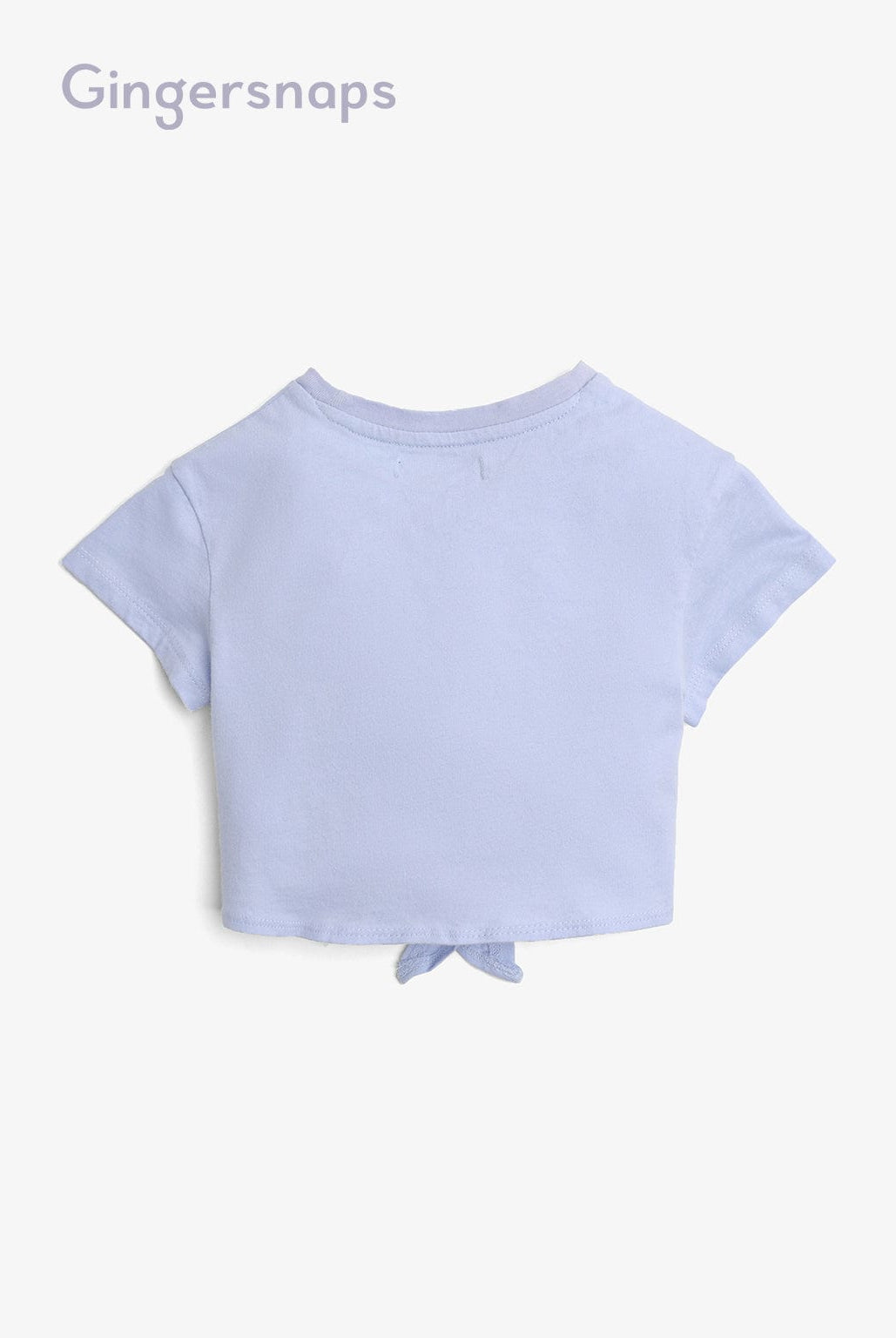 جينجرسنابس تي شيرت بيبي بنات بطبعة حلزون من الامام أزرق