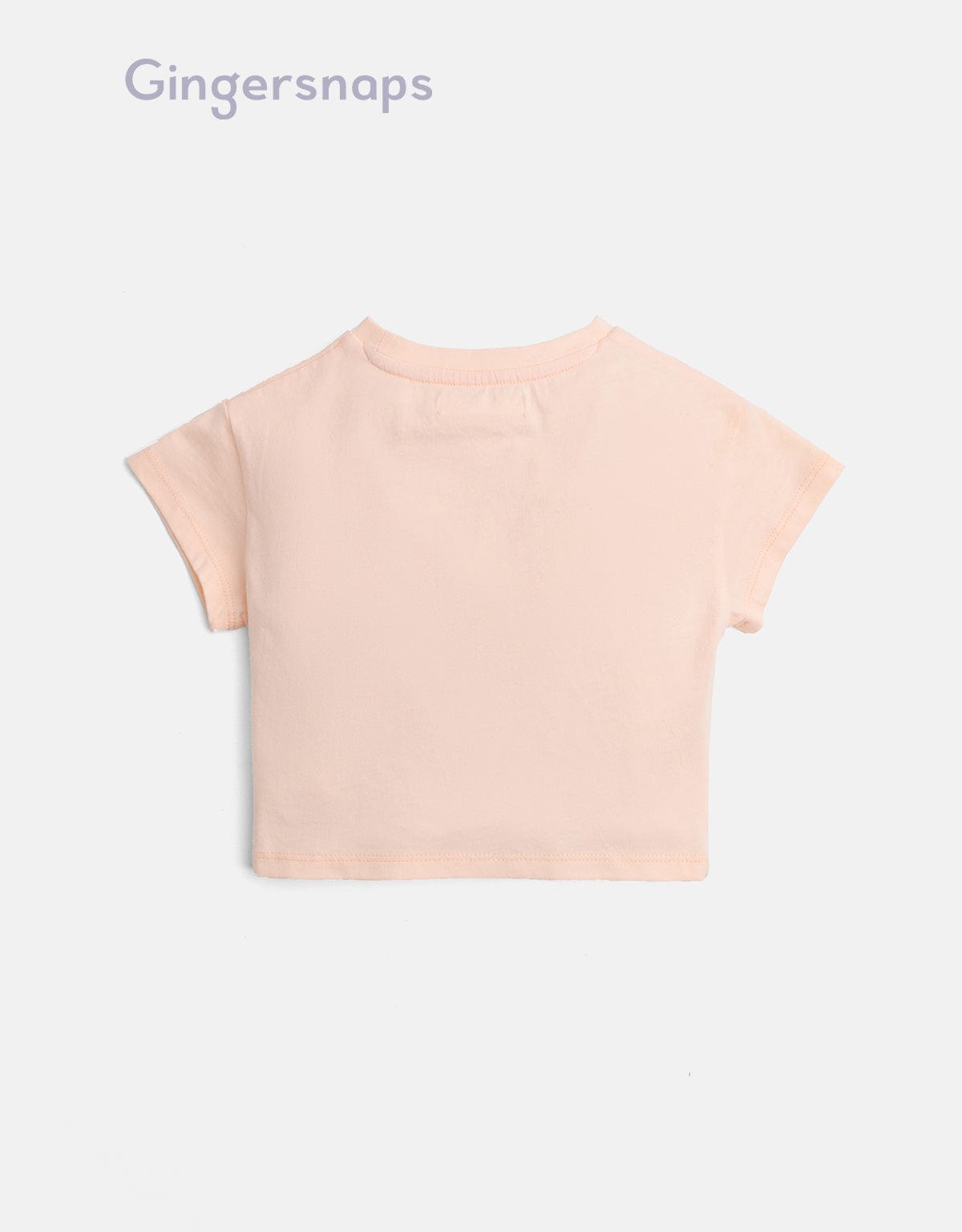 جينجرسنابس تي شيرت بيبي بنات بطبعة ورد أحمر بنفسجي