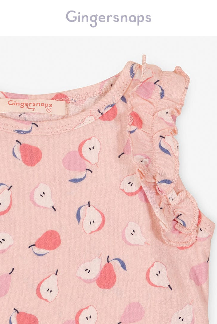 جينجرسنابس تانك توب بنمط فواكة بناتي رضع متعدد الألوان