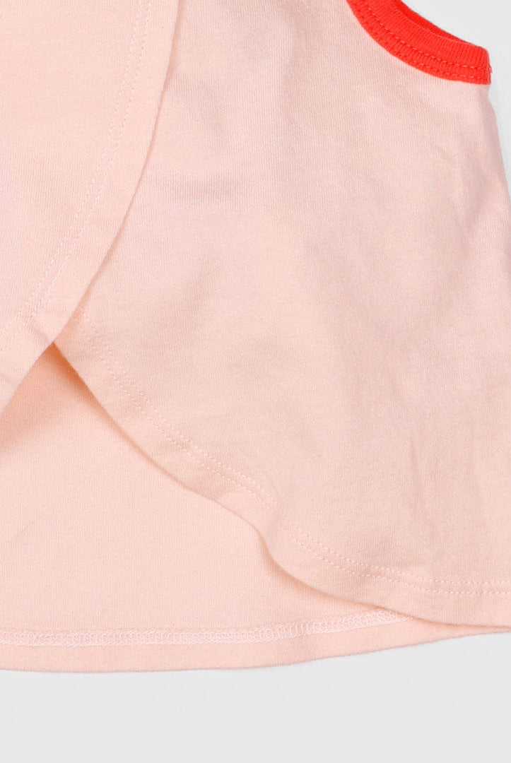 جينجرسنابس تانك توب بناتي رضع بنمط الكرز وردي