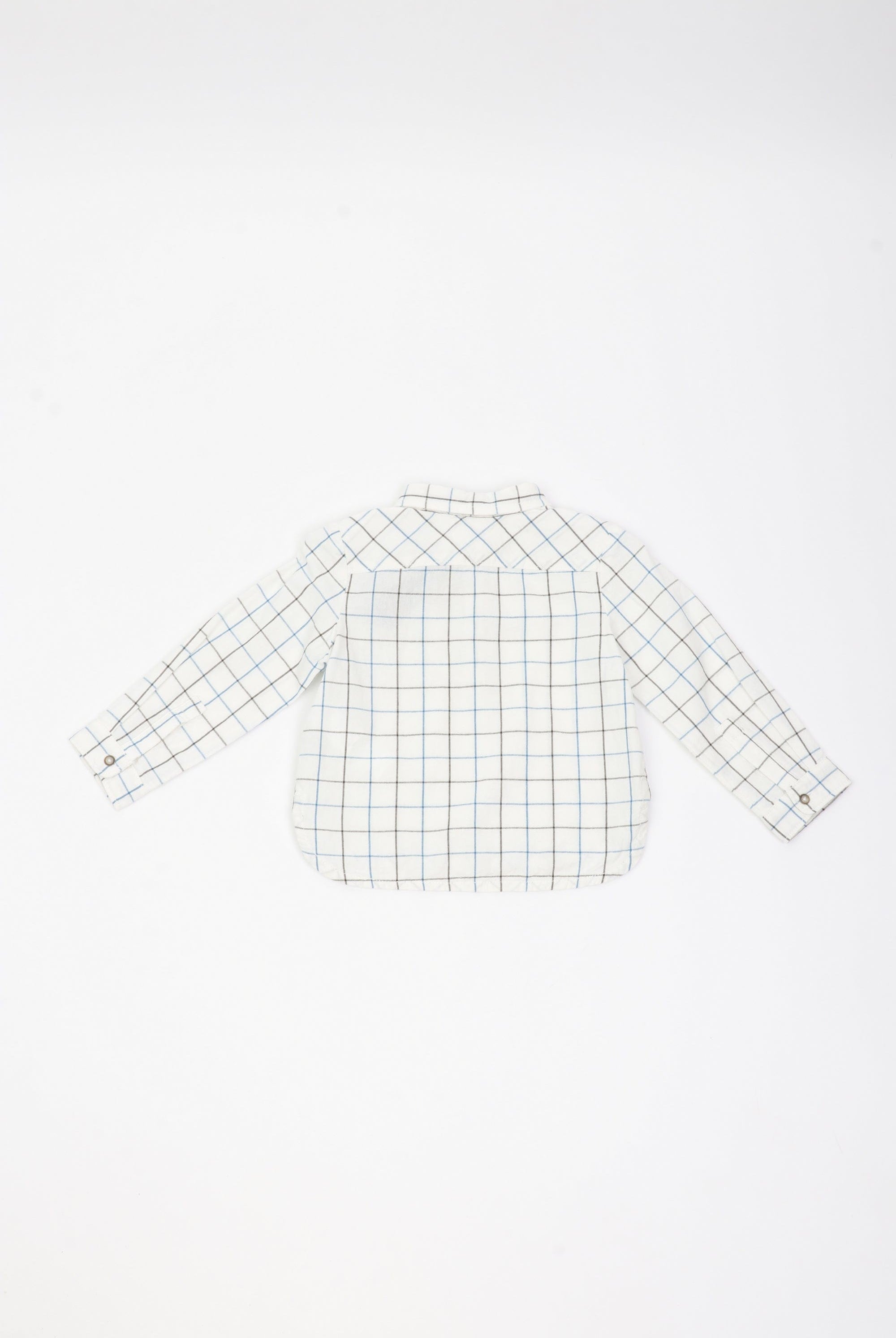 جينجرسنابس قميص مربعات للأولاد أبيض