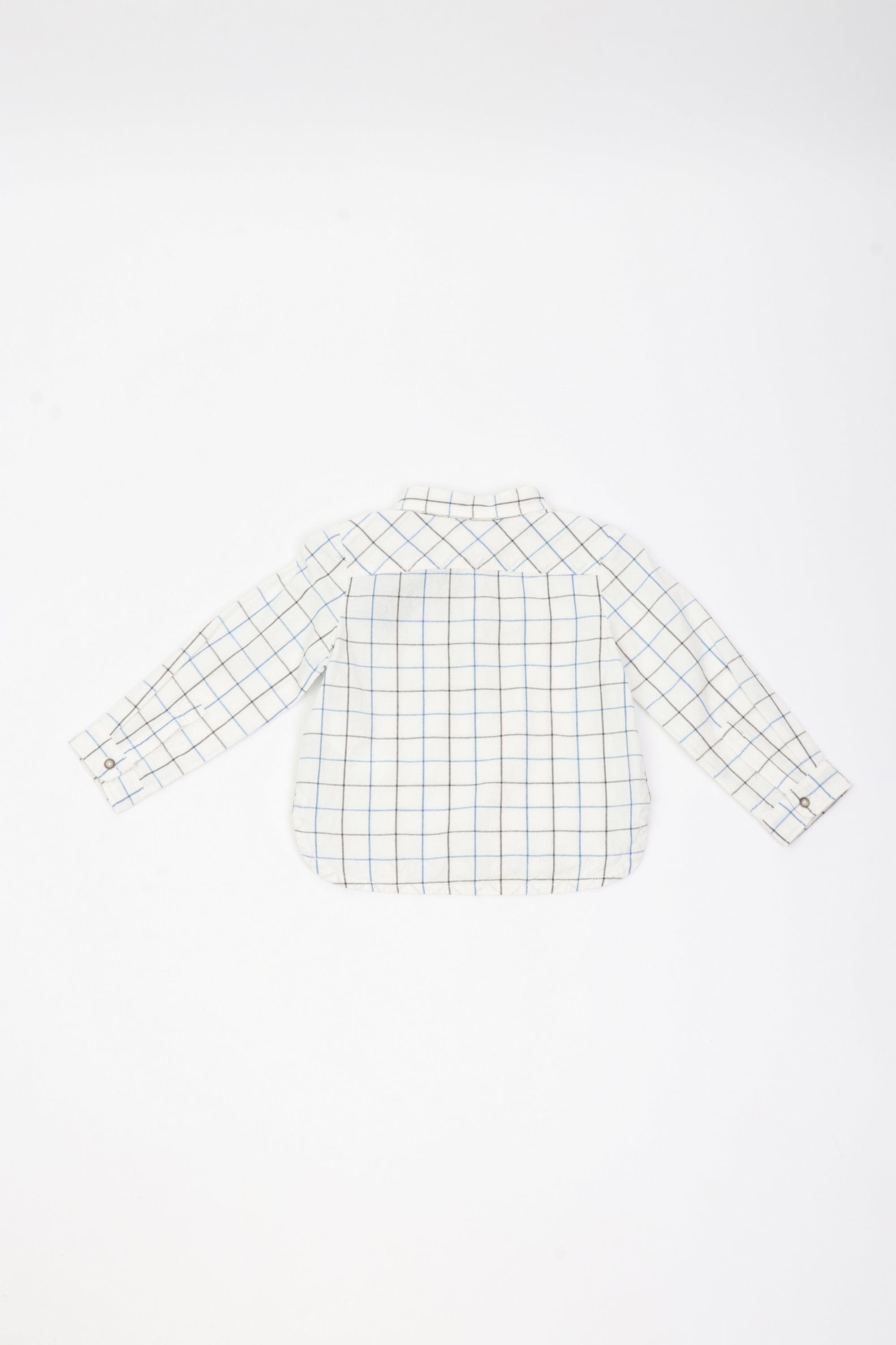 جينجرسنابس قميص مربعات للأولاد أبيض