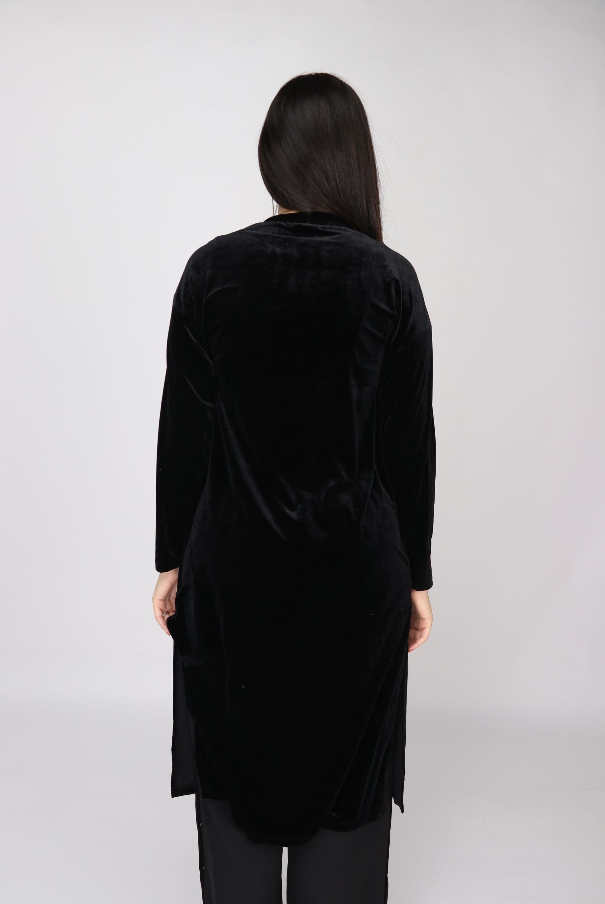 نتشي كارديجان سادة بأكمام طويلة نسائي