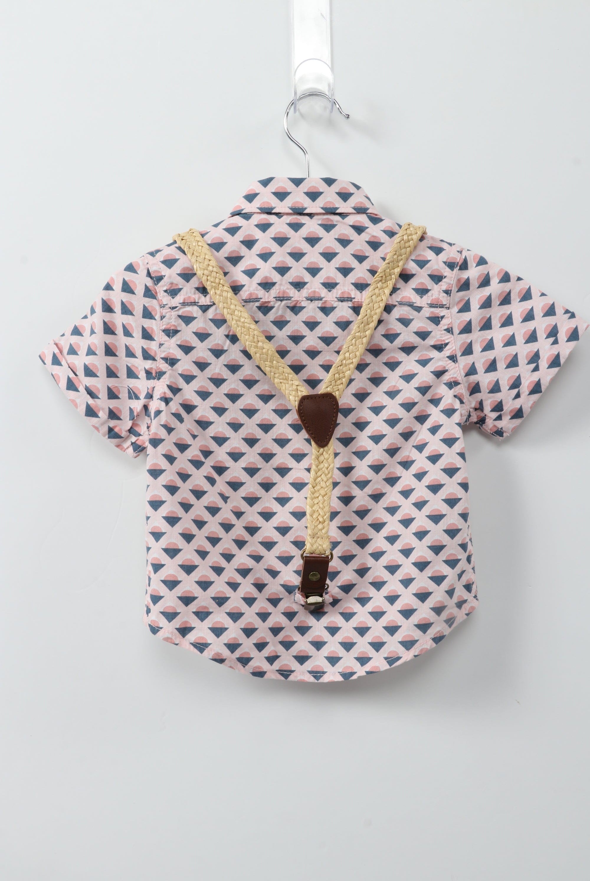 جينجرسنابس قميص منقوش نص كم رضع أولادي أزرق