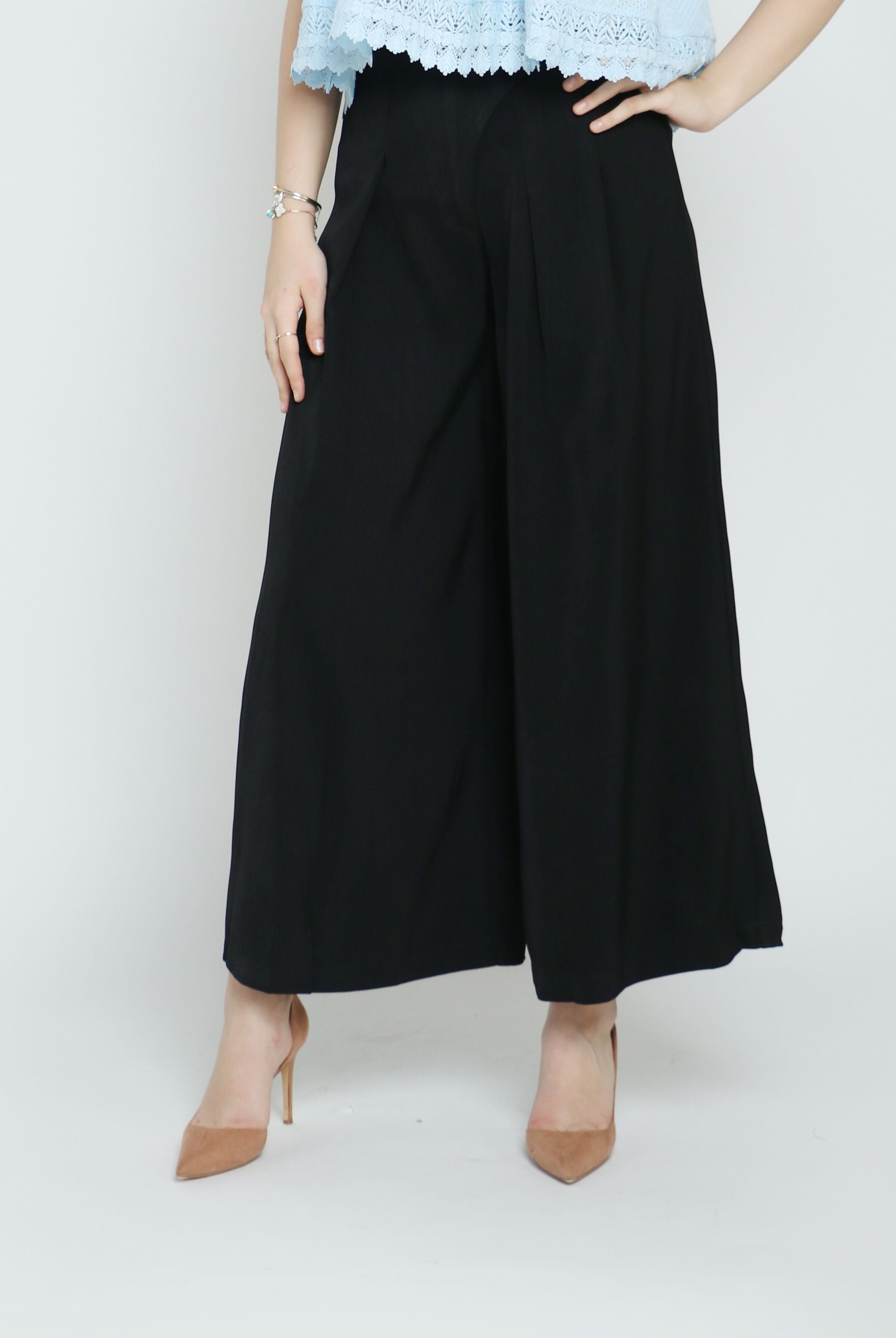 نتشي بنطلون طويل بوليستر بكسرات