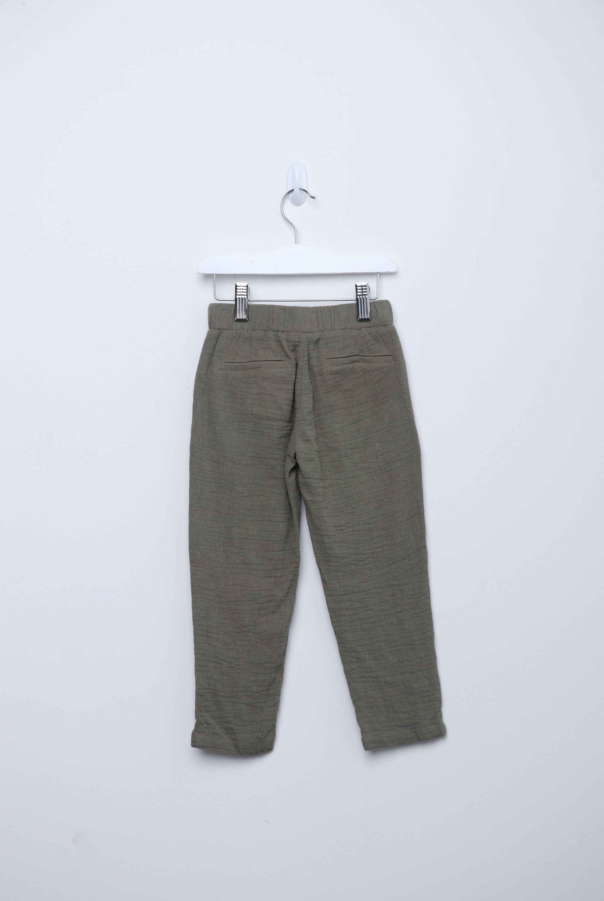 جينجرسنابس بنطلون بناتي مطرز ومزين بتطريز علي الجيب بنفسجي فاتح