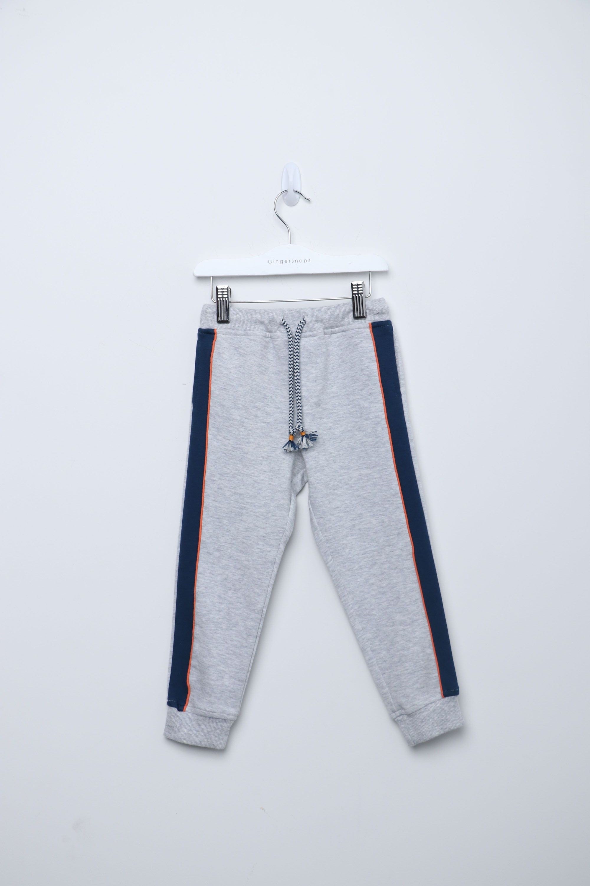 جينجرسنابس بنطلون ولادي رضع رياضي سادة رمادي فاتح