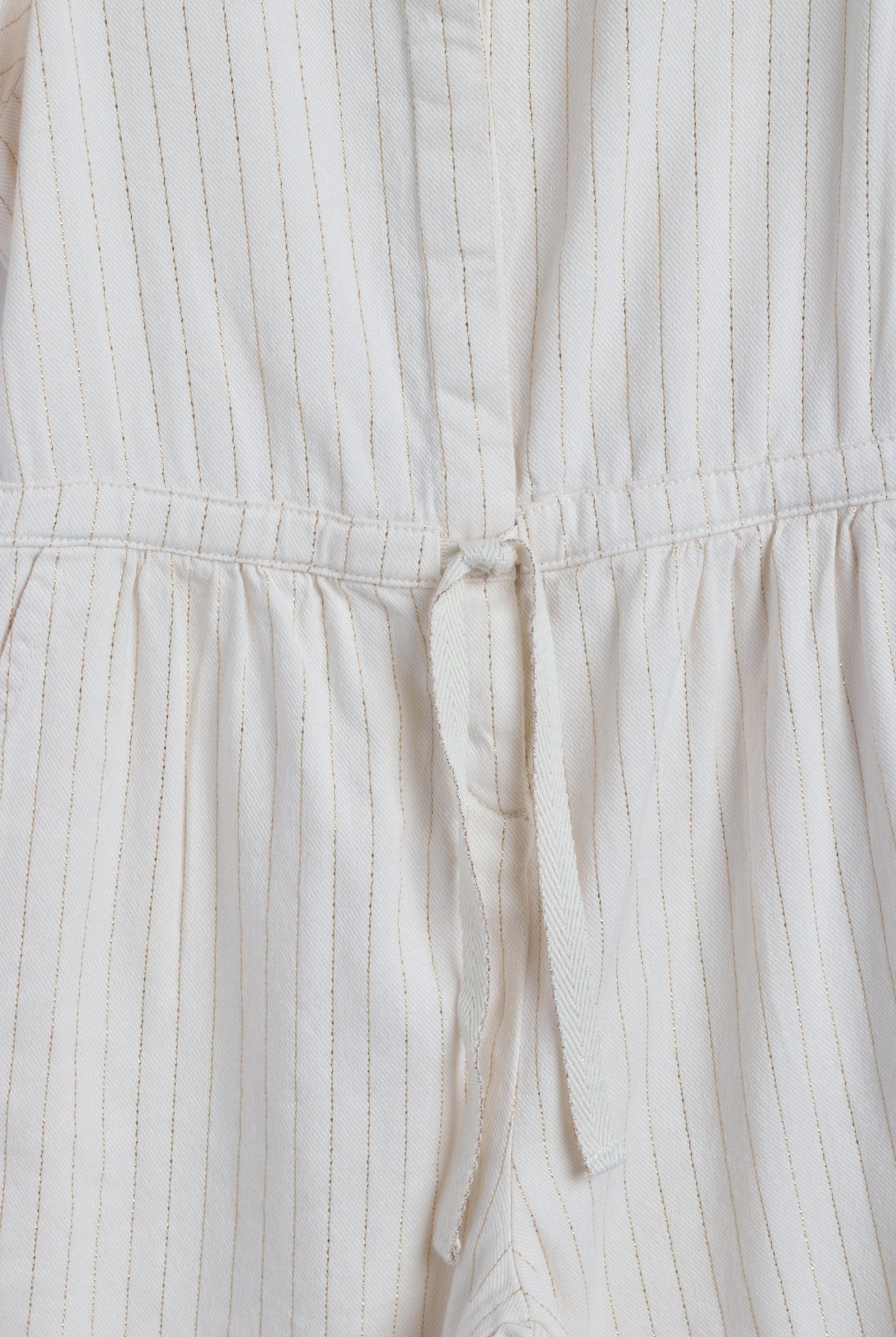 جينجرسنابس جمبسوت مخطط بالطول مخصر برباط طويل نص كم بناتي كريمي