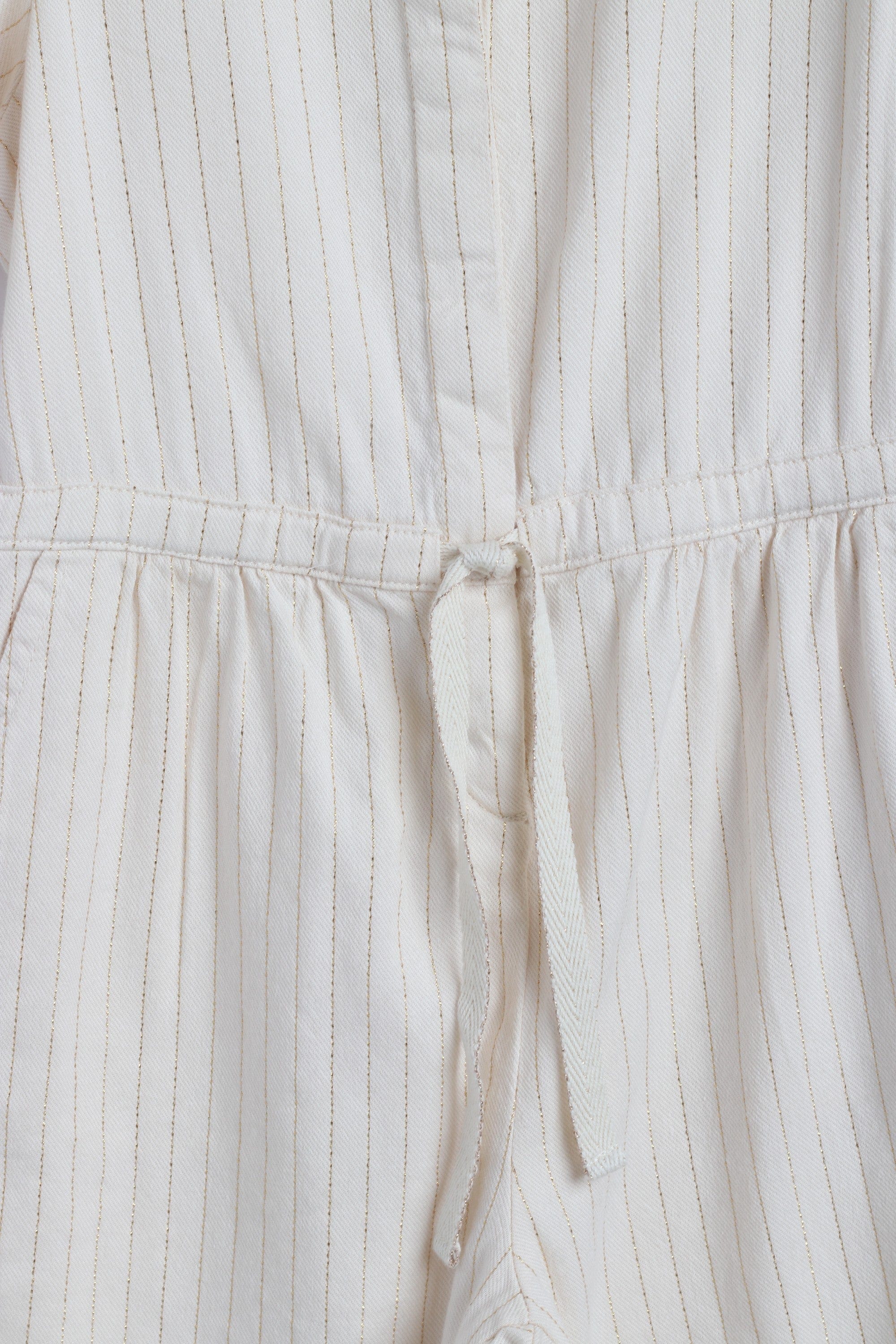 جينجرسنابس جمبسوت مخطط بالطول مخصر برباط طويل نص كم بناتي كريمي