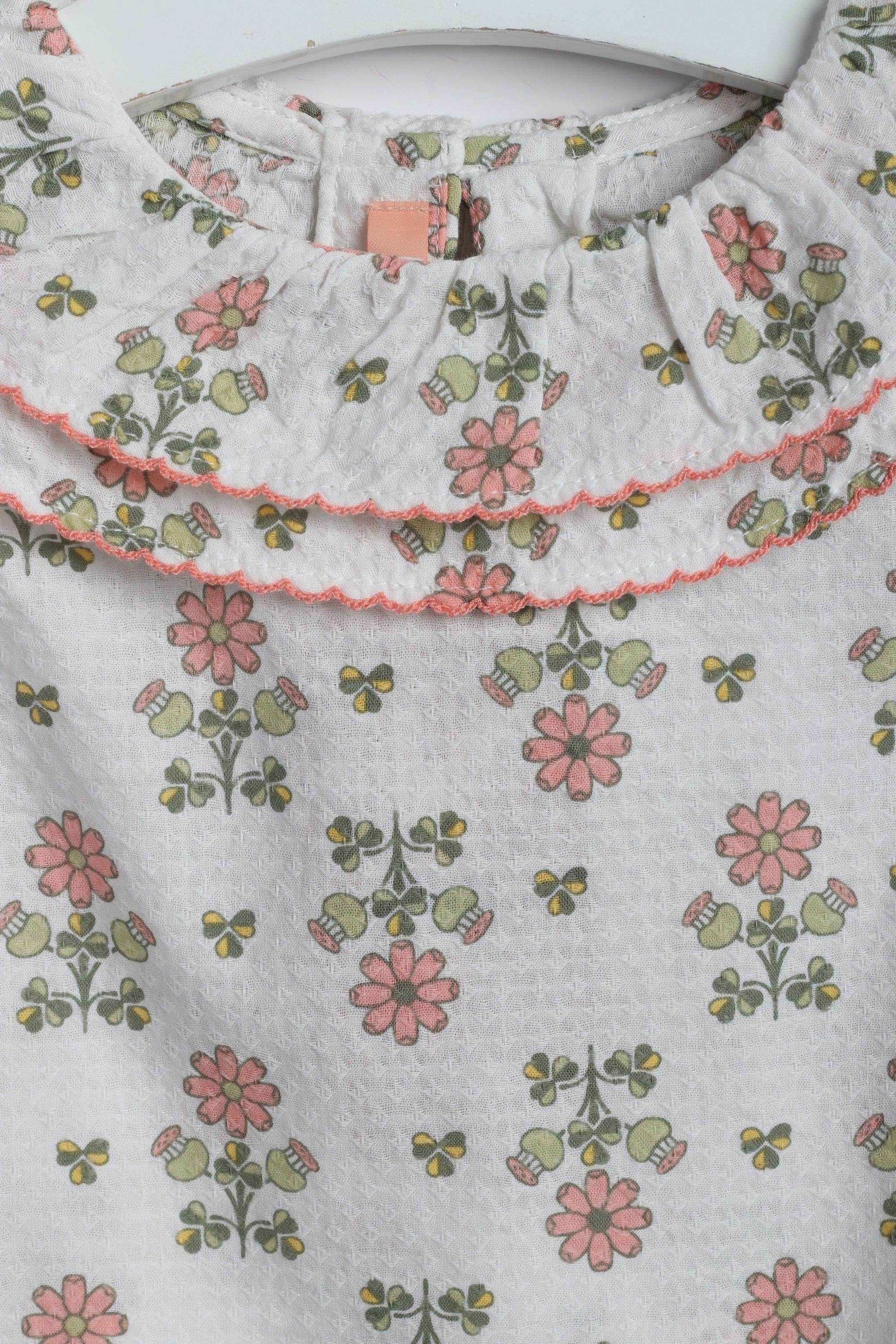 جينجرسنابس بلوزة رضع بناتي مشجر بياقة دائرية متعدد الألوان