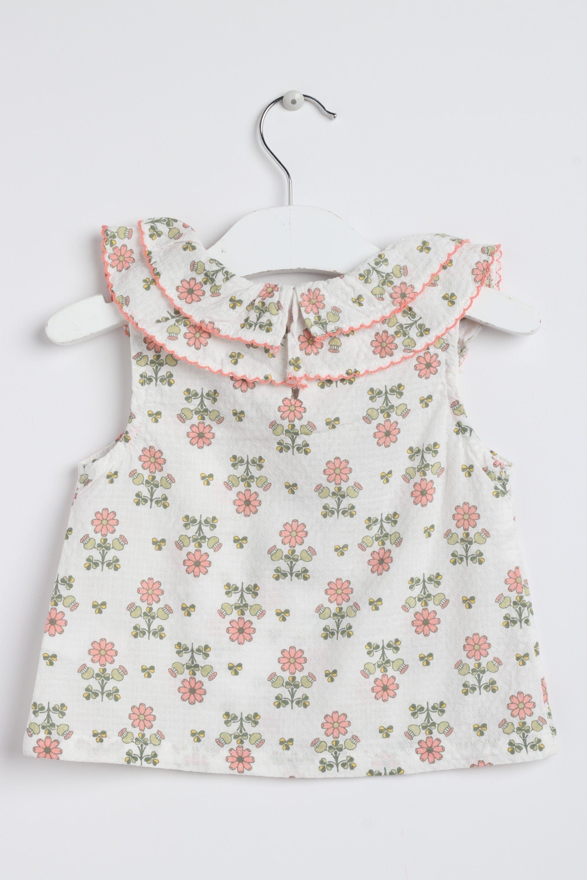 جينجرسنابس بلوزة رضع بناتي مشجر بياقة دائرية متعدد الألوان