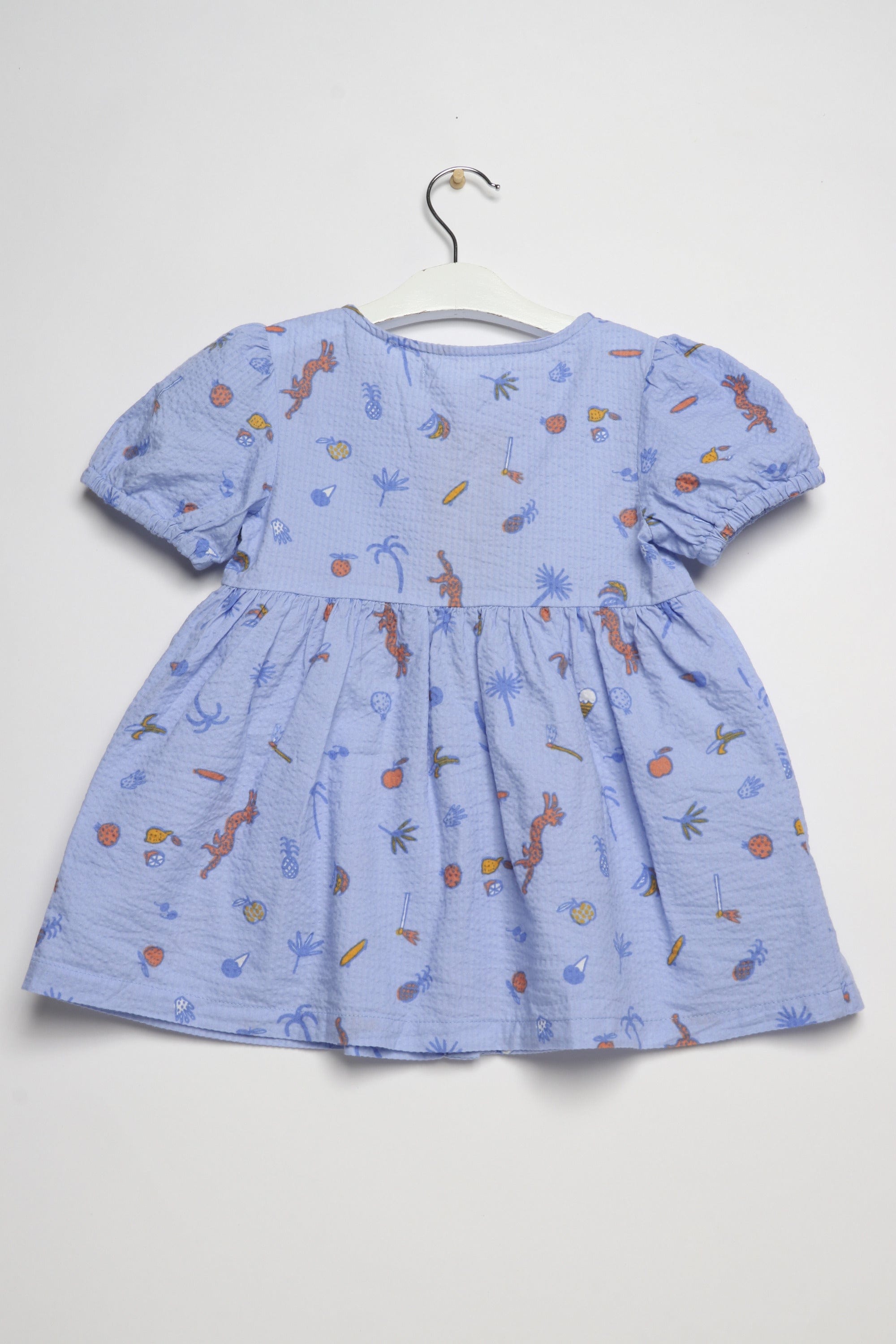 جينجرسنابس فستان ناعم صغير كم قصير بف رضع بناتي متعدد الألوان