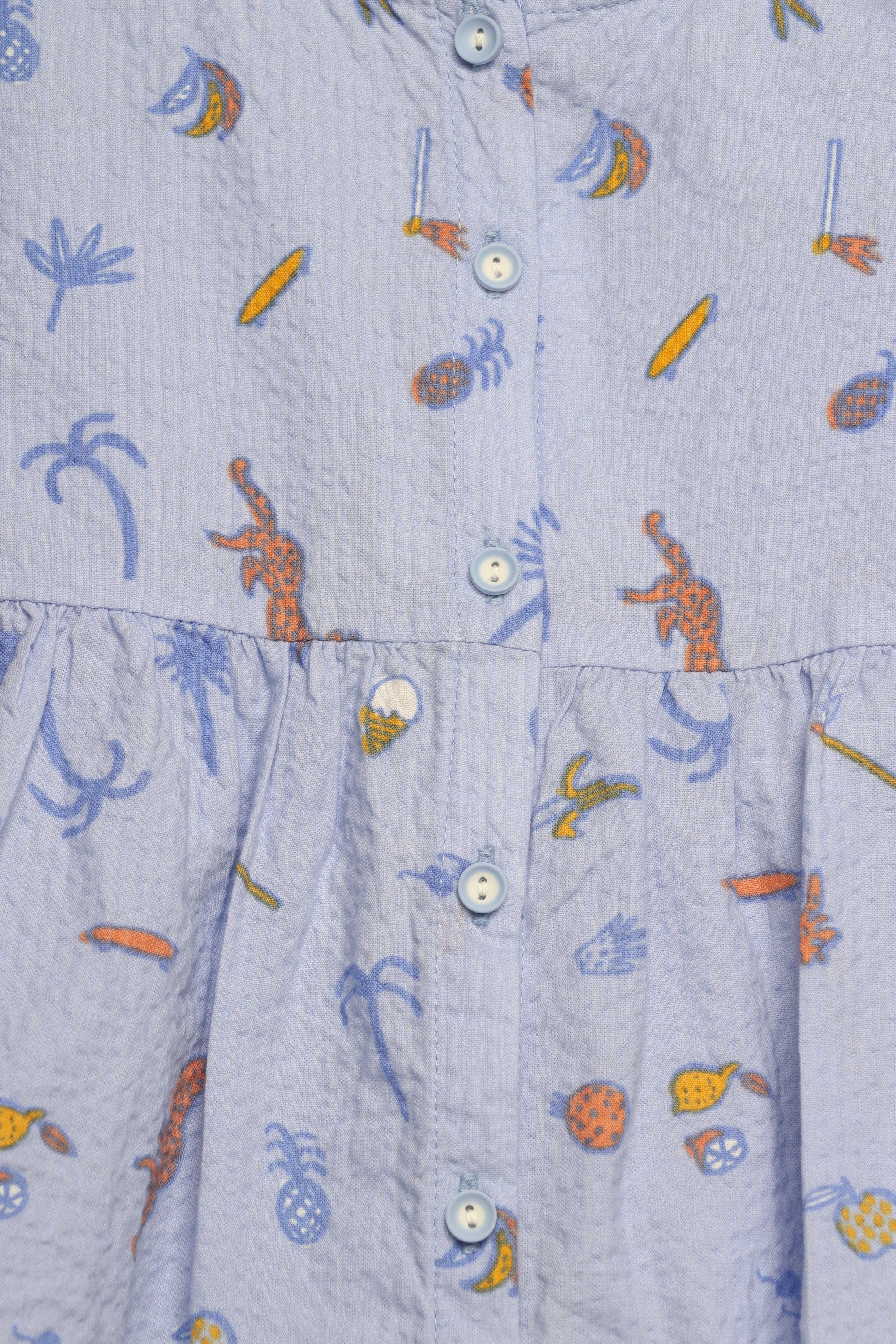 جينجرسنابس فستان ناعم صغير كم قصير بف رضع بناتي متعدد الألوان