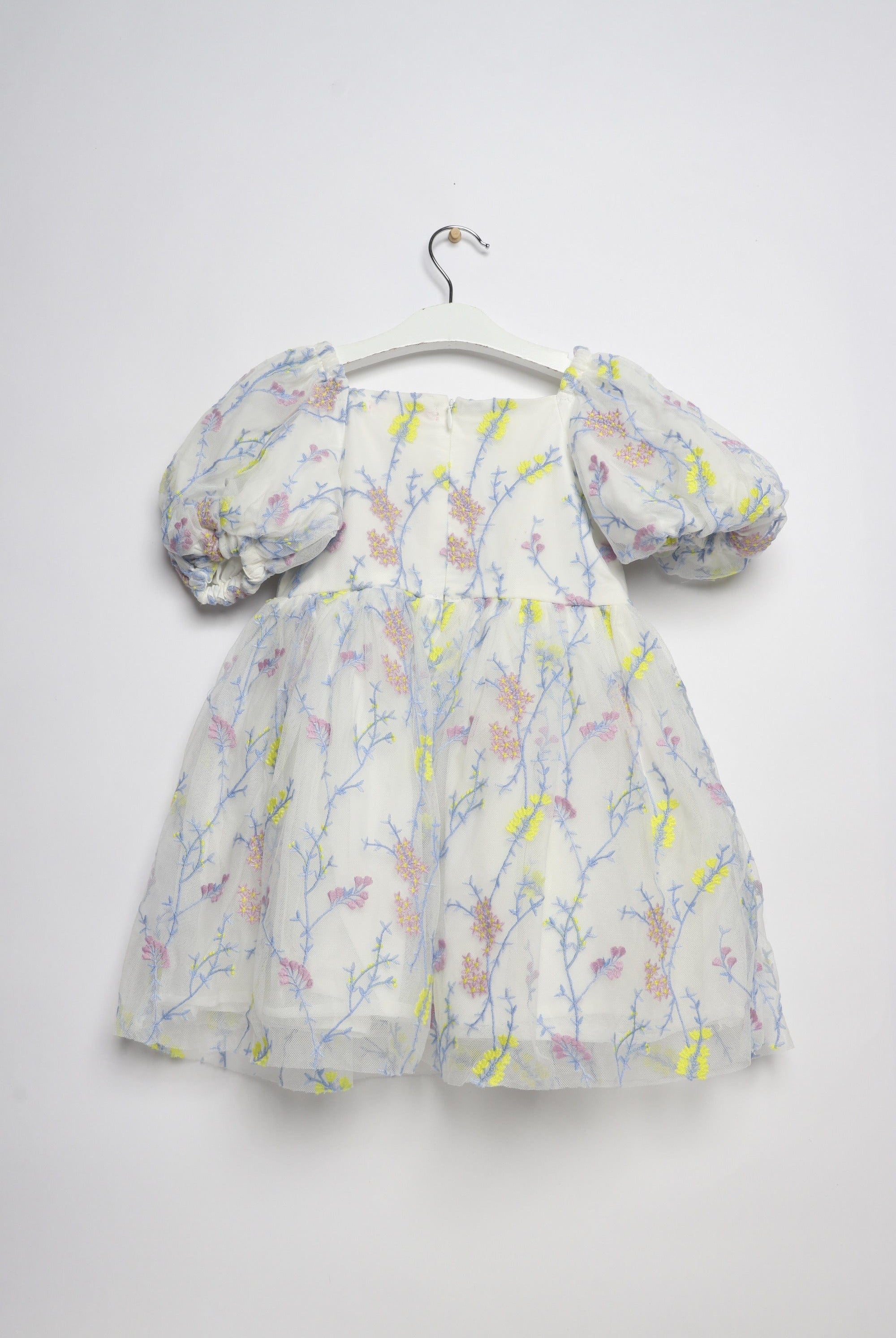 جينجرسنابس فستان بناتي مورد نص كم منفوخ متعدد الألوان