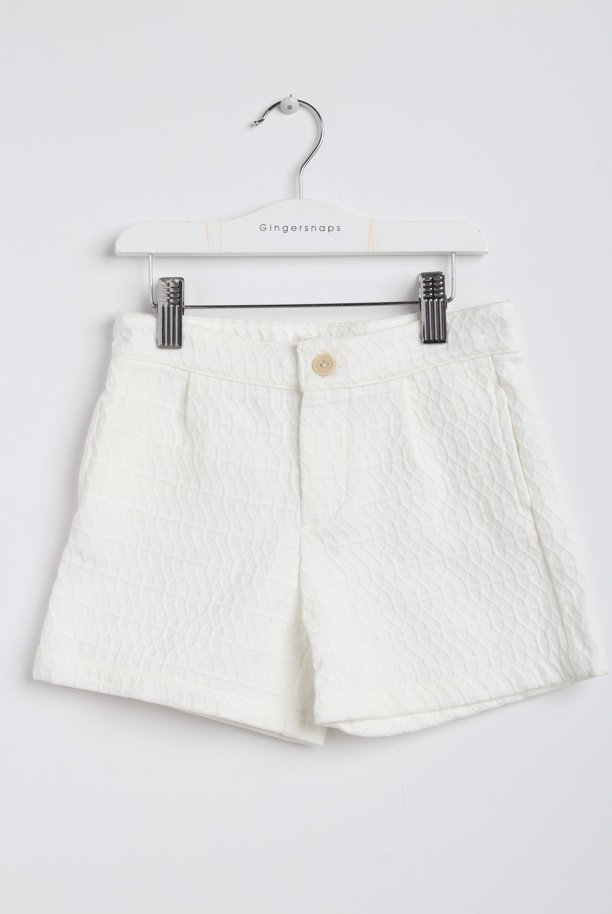 جينجرسنابس شورت بناتي سادة مضلع أوف وايت