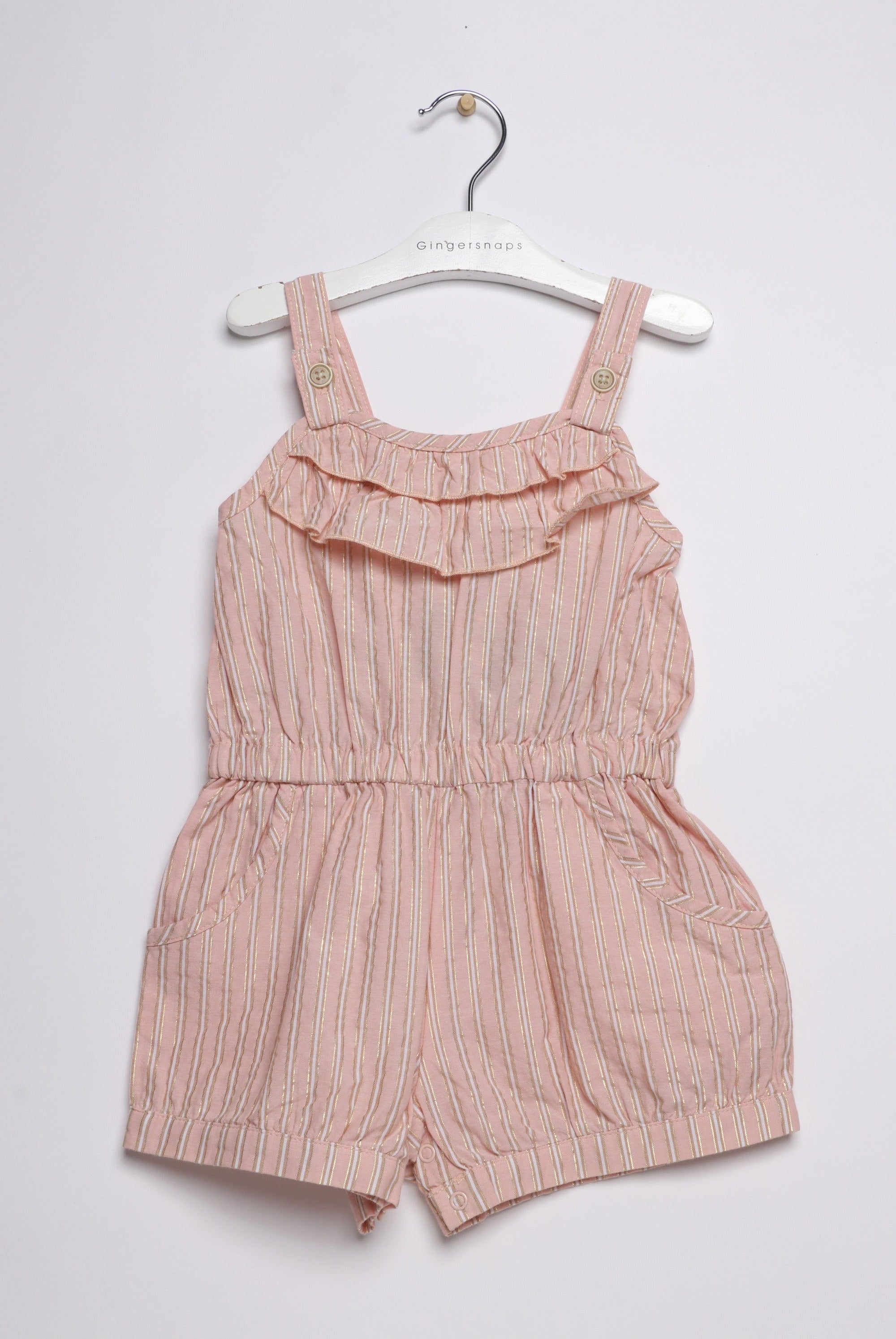 جينجرسنابس جمبسوت رضع بناتي مخطط بكشكشة علي الصدر أحمر بنفسجي