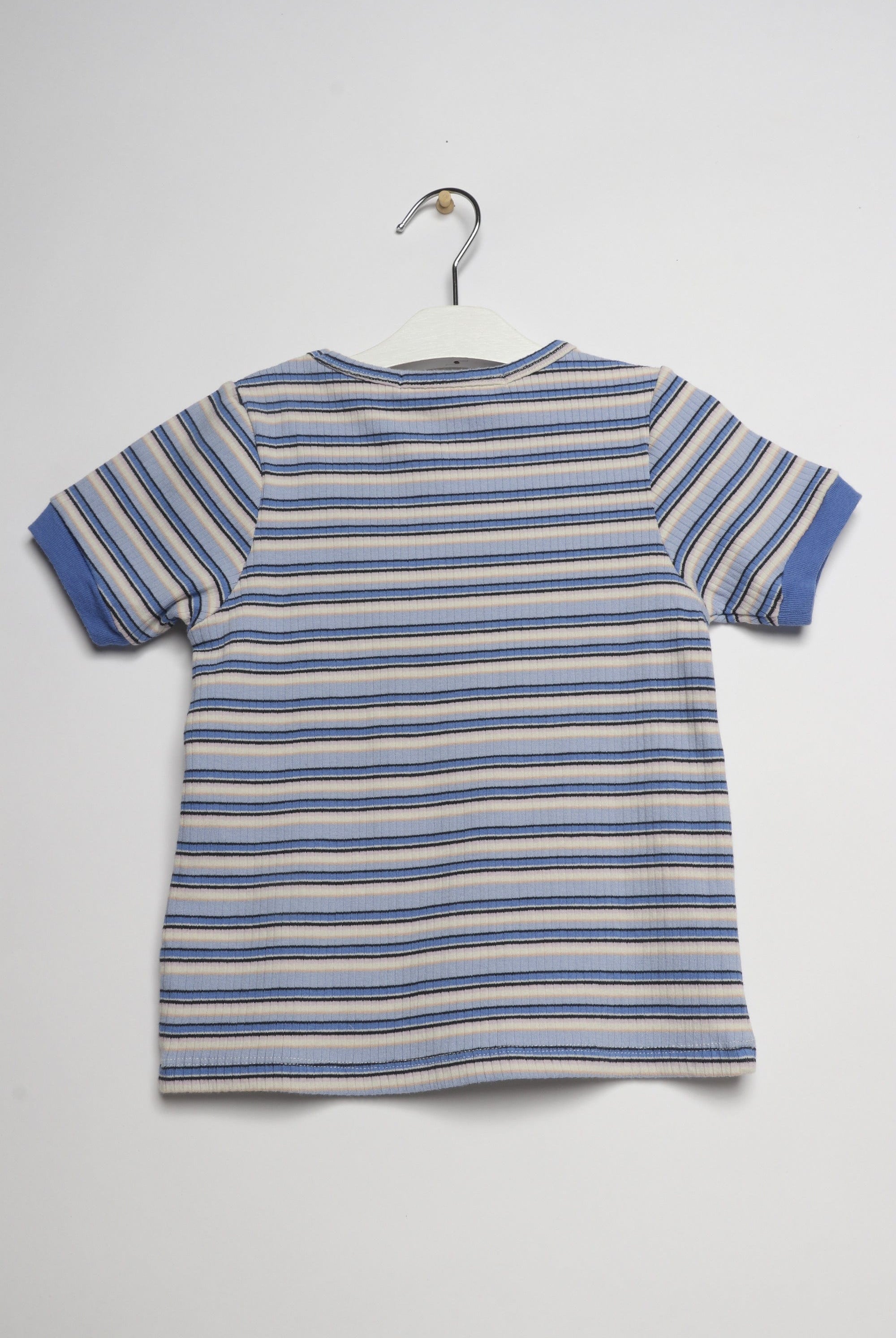 جينجرسنابس بلوزة بناتي نص كم مخططة متعدد الألوان