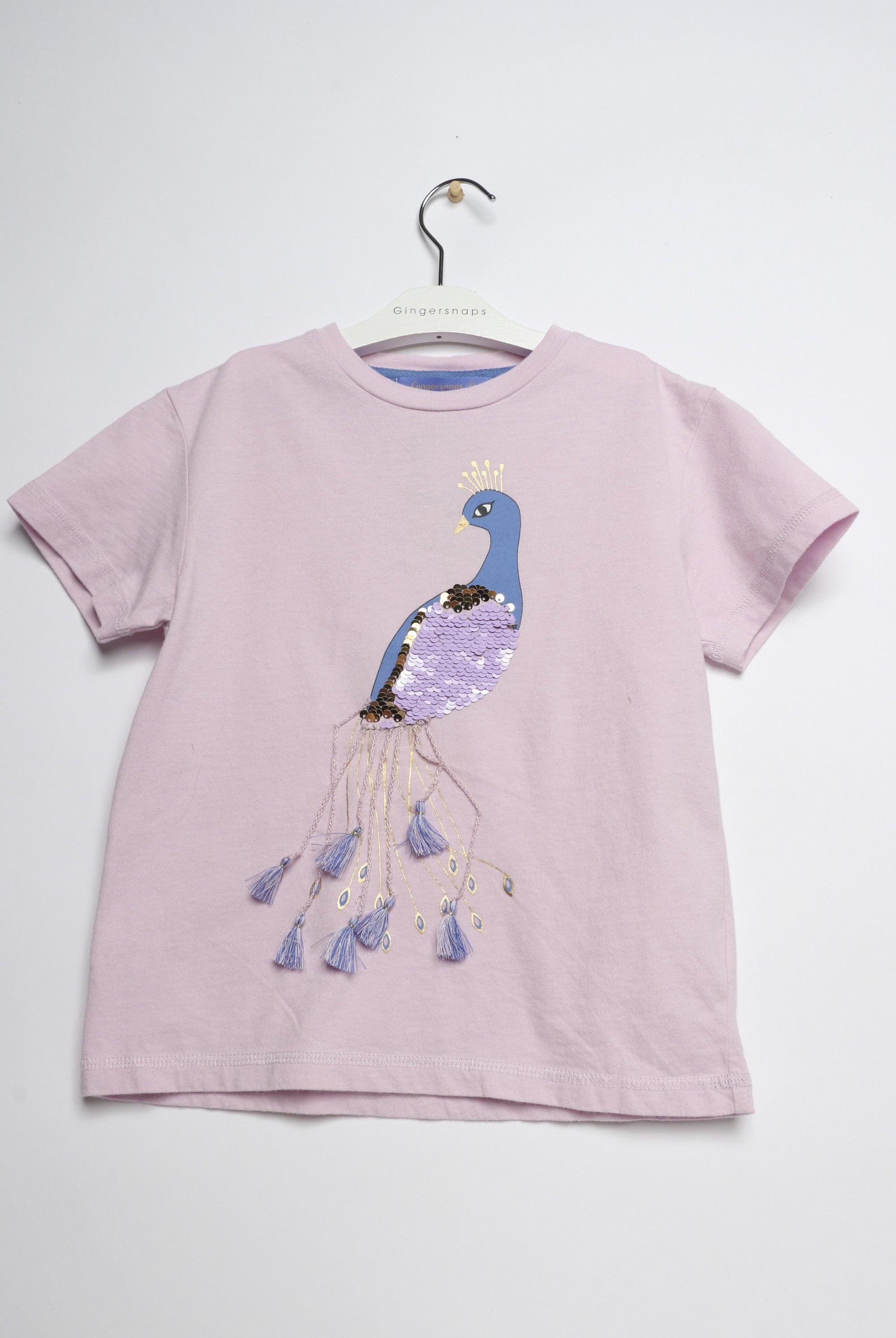 جينجرسنابس تيشيرت كم قصير مطرز بناتي أرجواني
