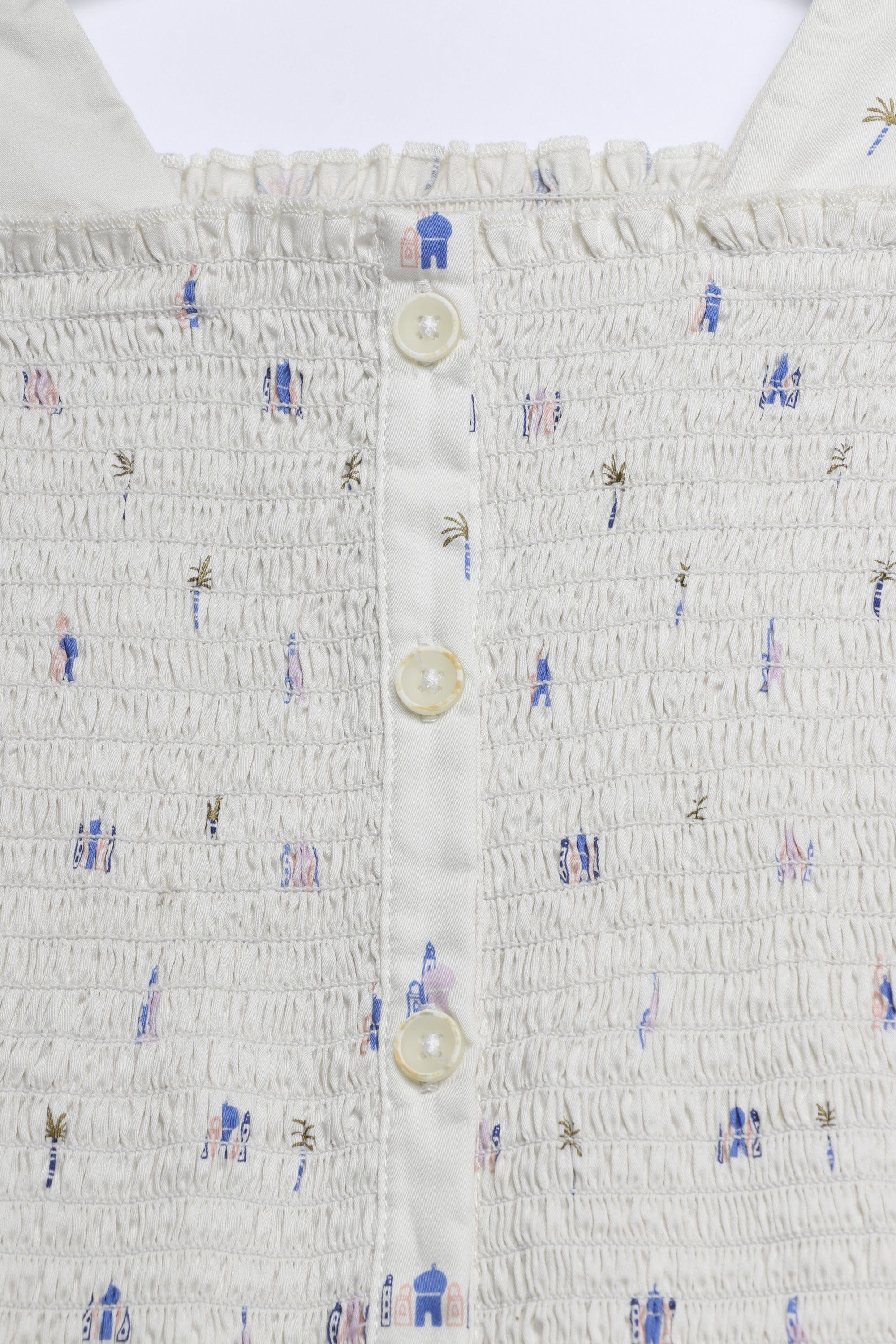 جينجرسنابس بلوزة بناتي منقوش مكشكش متعدد الألوان