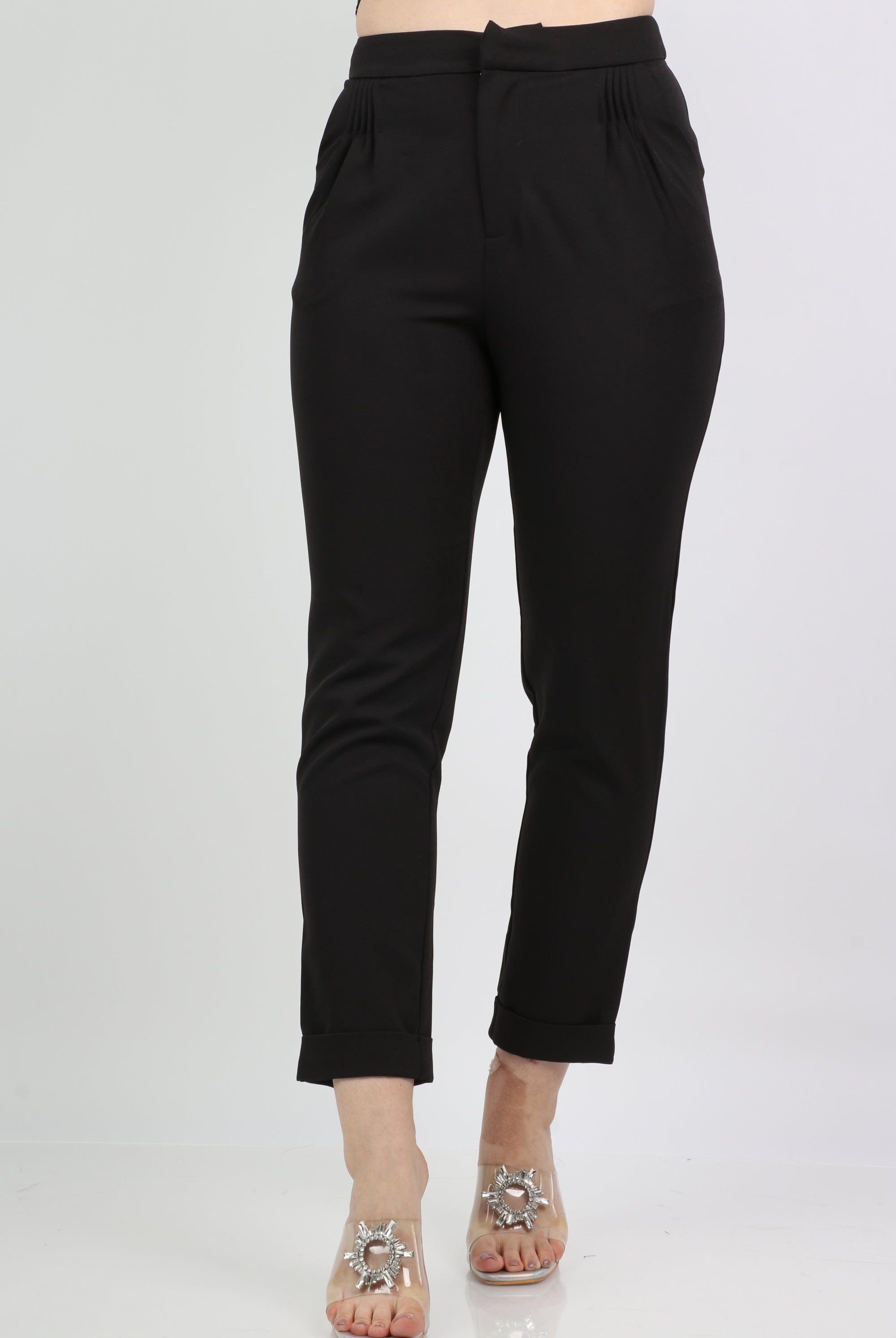 نتشي بنطلون رسمي نسائي بخصر عالي