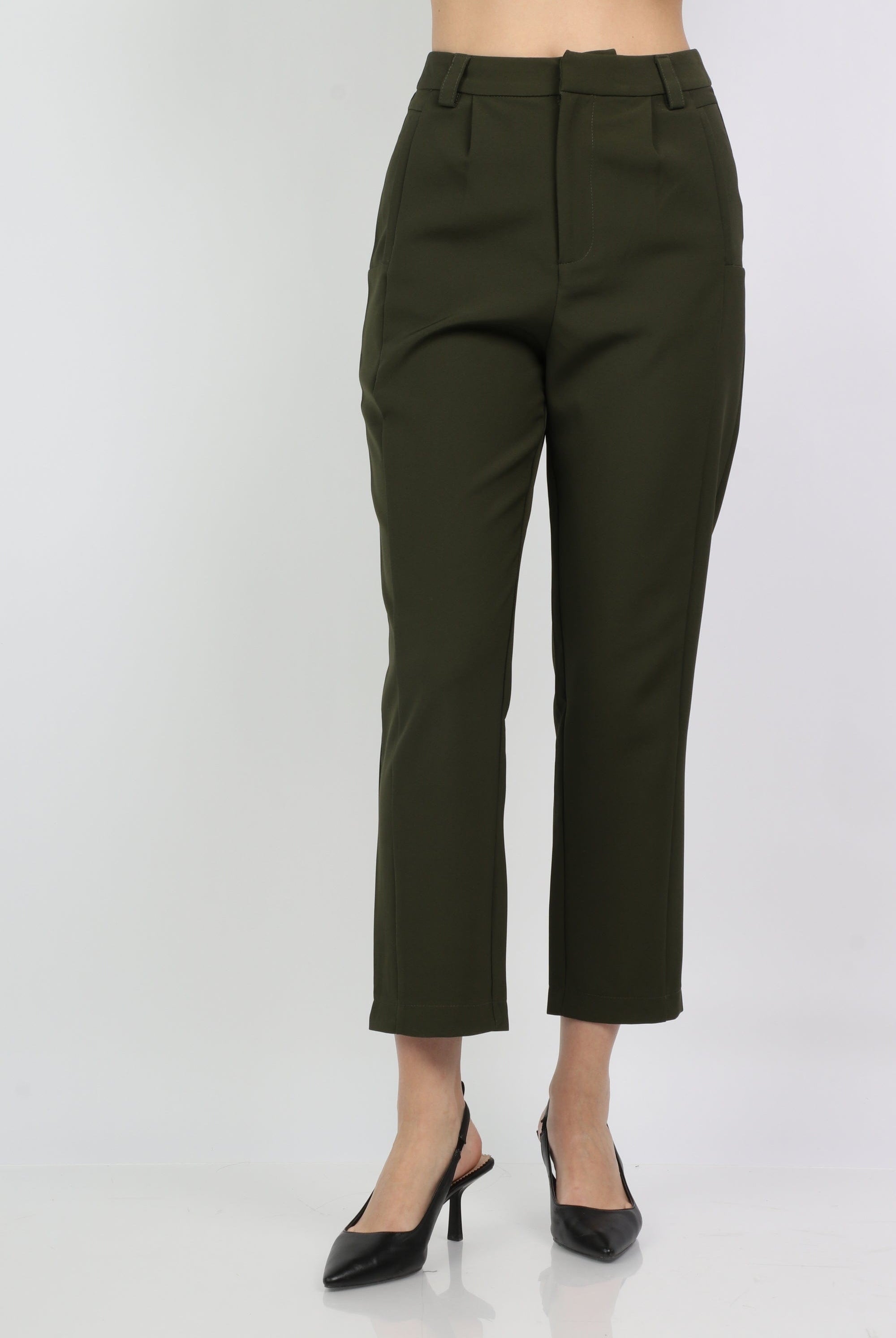 ميكا بنطلون رسمي سادة بسحاب طويل نسائي