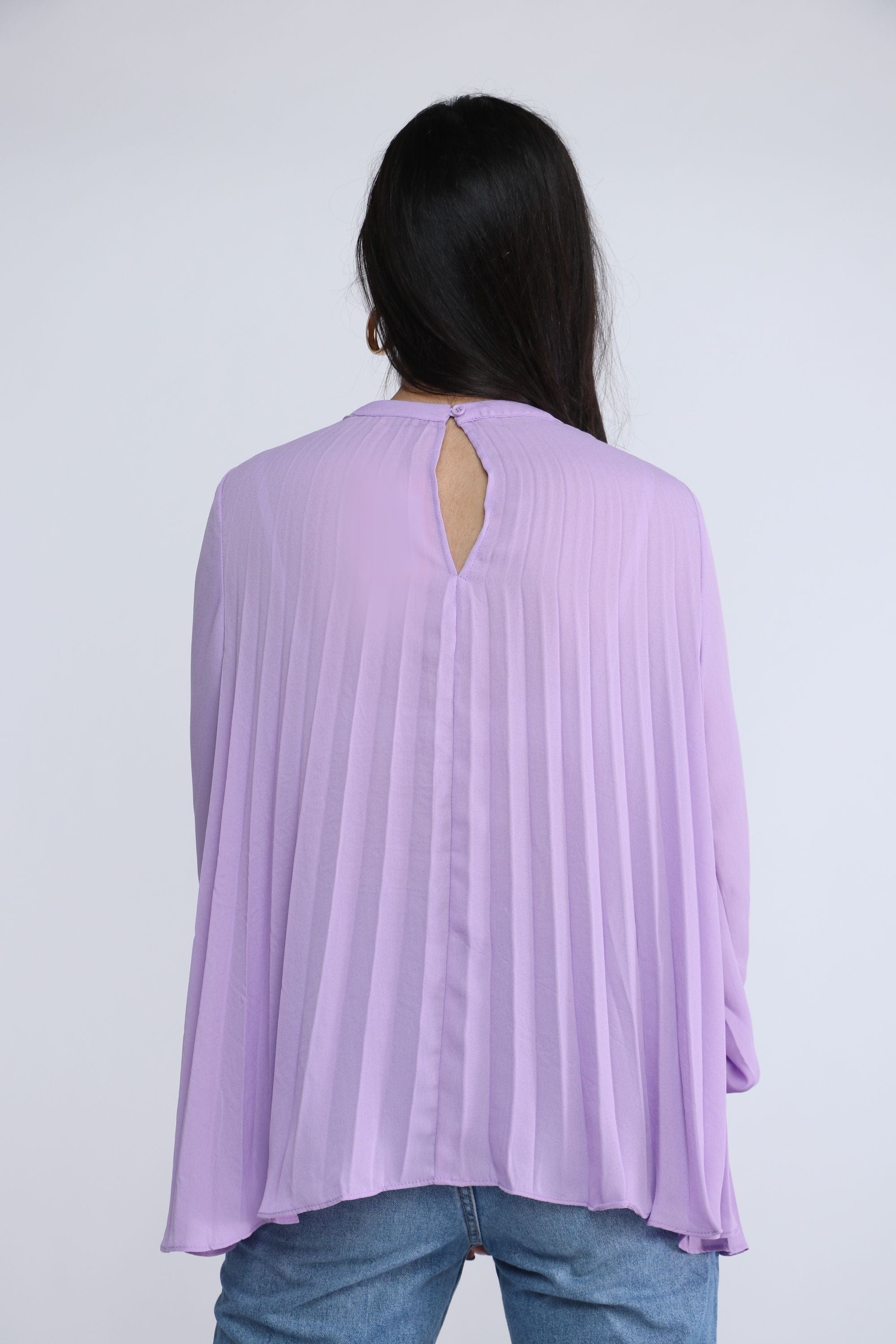 نتشي بلوزة بليسيه طويلة كم طويل نسائي