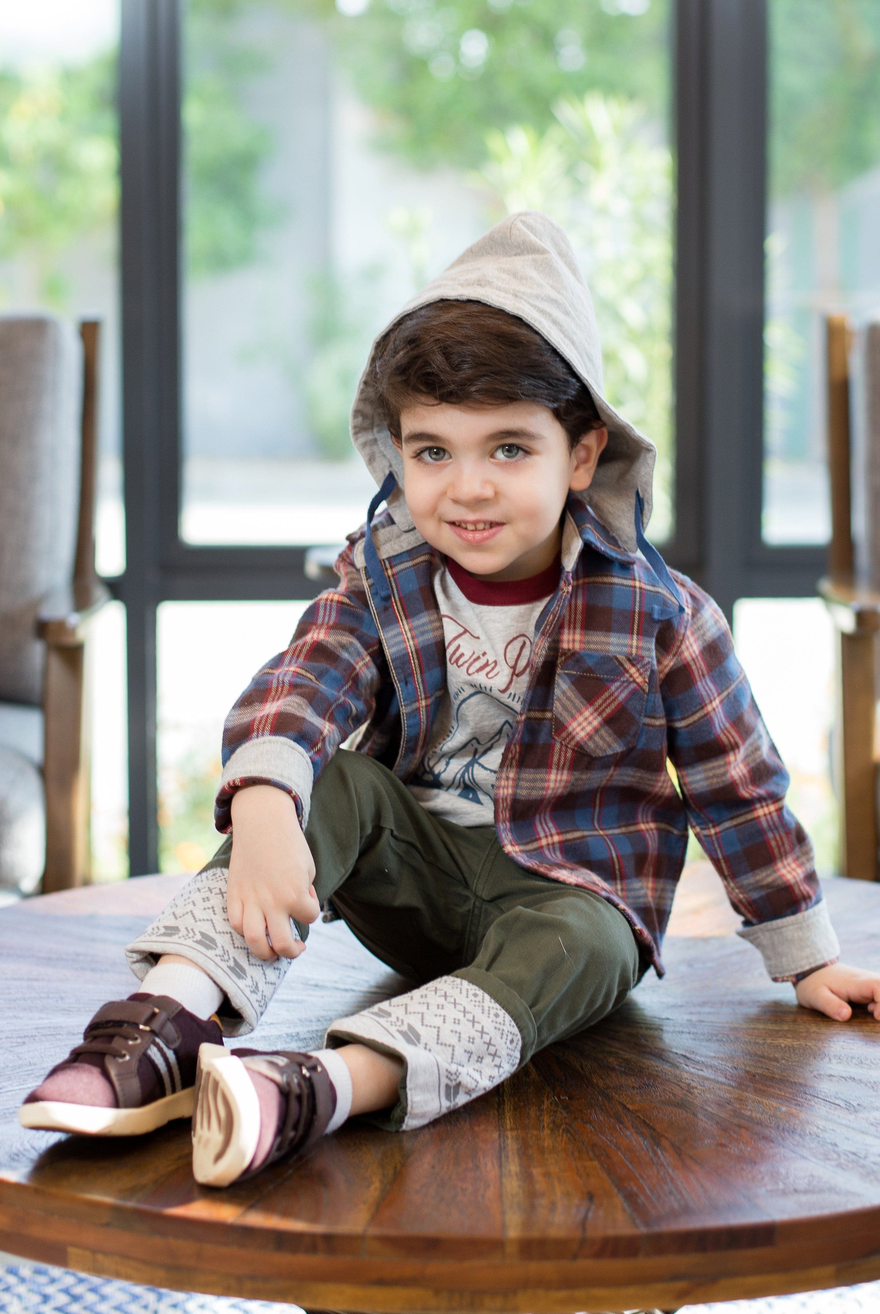 جينجرسنابس بنطلون ولادي سادة مشجر من أسفل أعماق عميقة