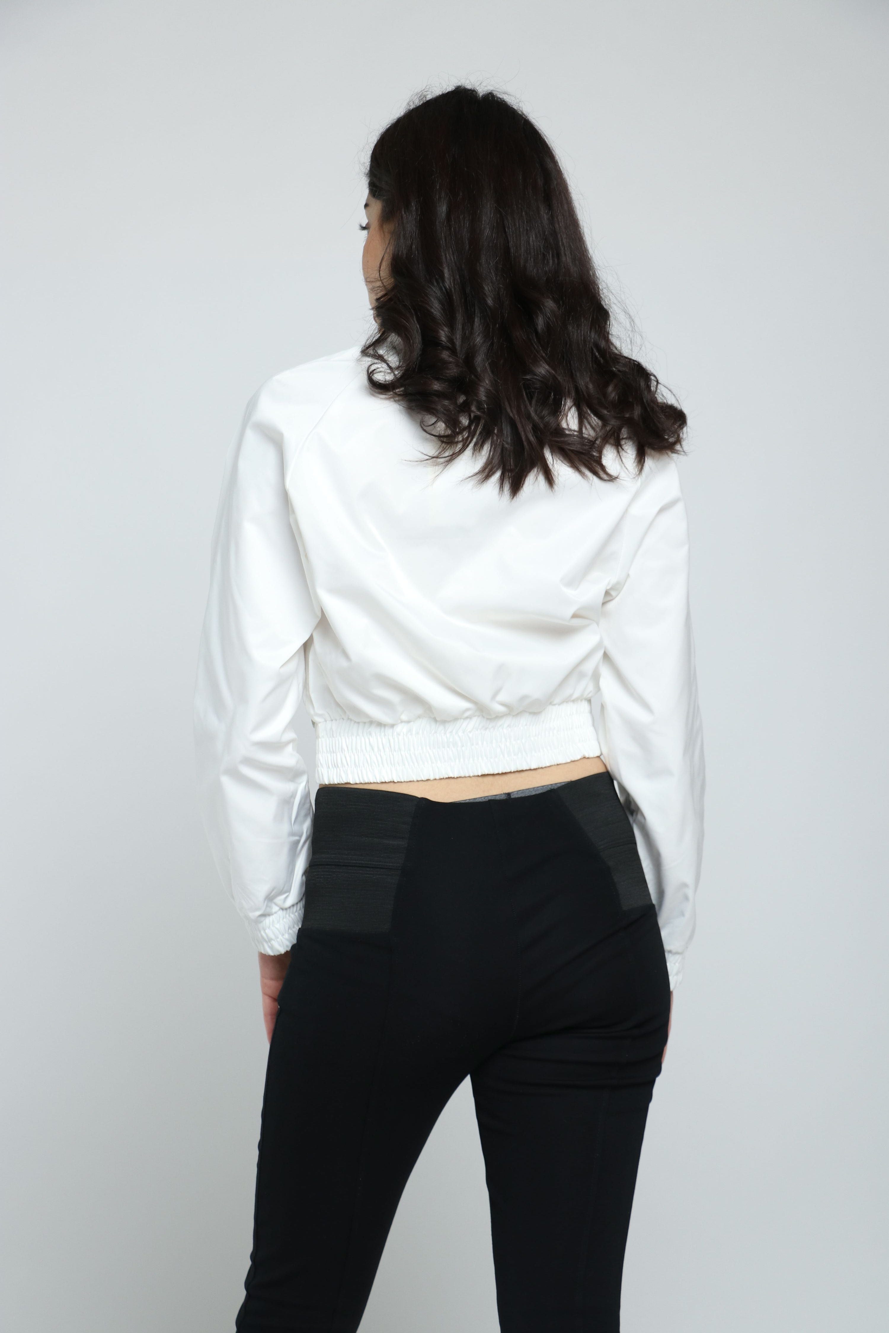 كيتشن جاكيت كروب بسحاب وجيوب كم طويل نسائي