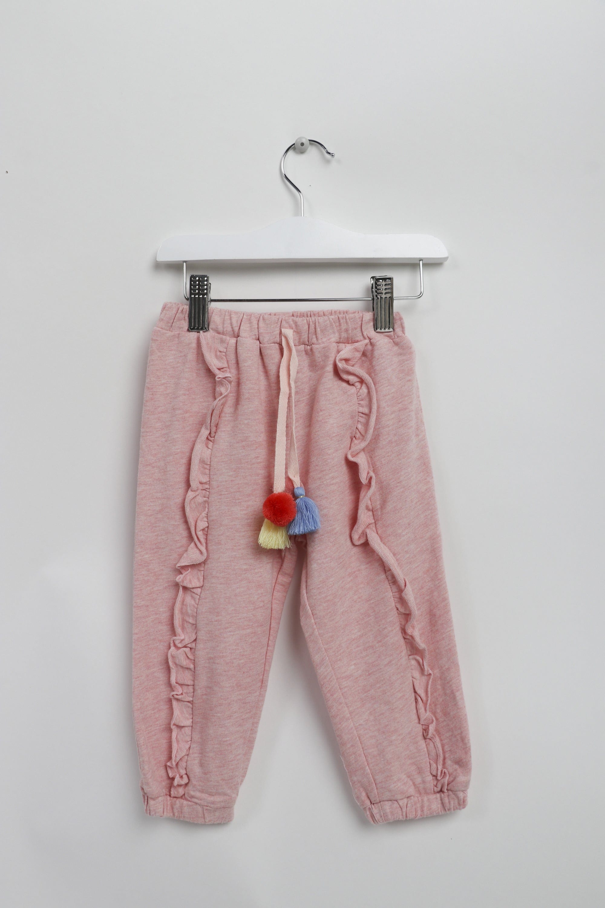 جينجرسنابس بنطلون واسع قماش بناتي وردي