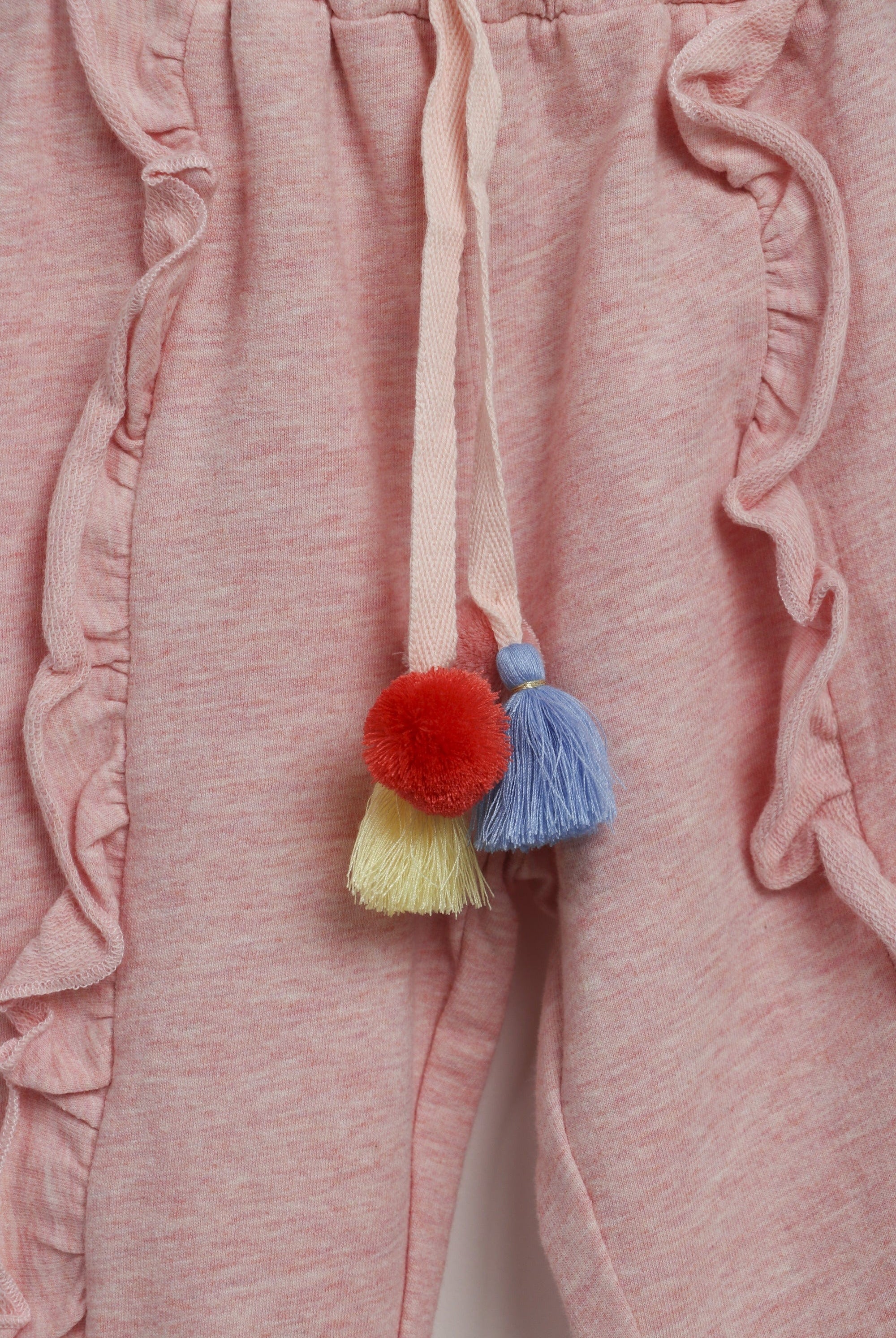 جينجرسنابس بنطلون واسع قماش بناتي وردي