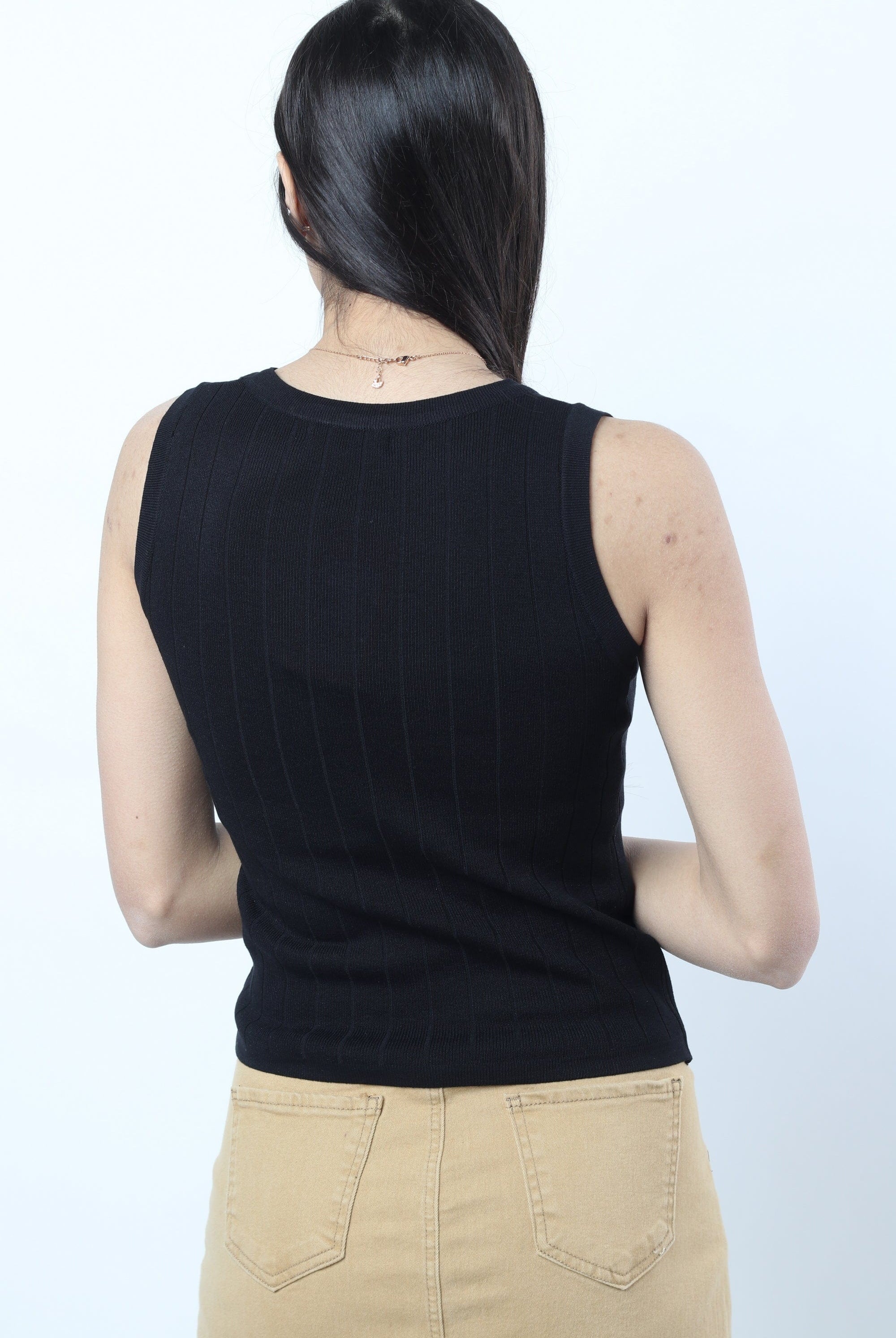 نتشي بلوزة كت مخططة بالطول نسائي