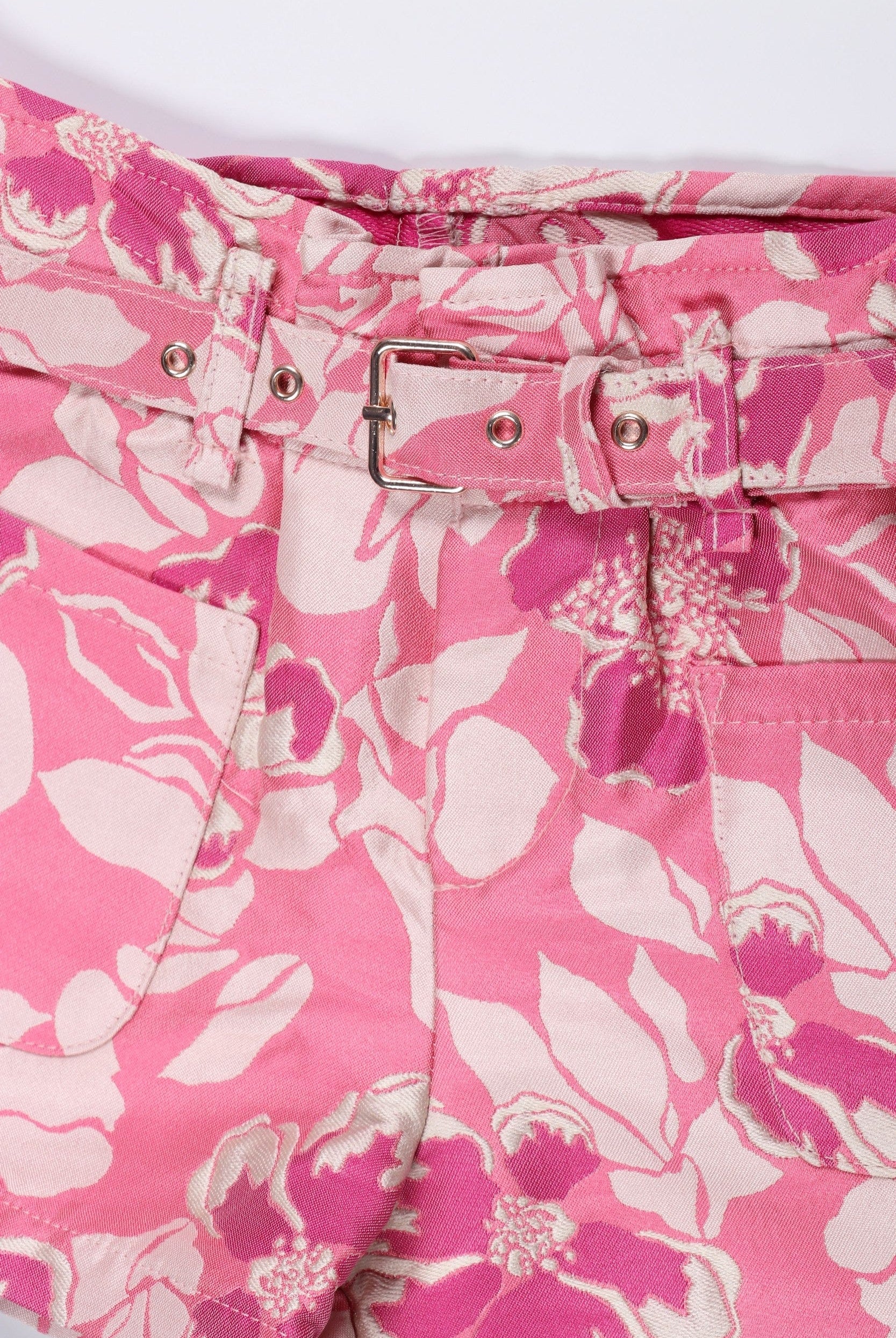 جينجرسنابس شورت مشجر بجيوب ورباط بناتي متعدد الألوان