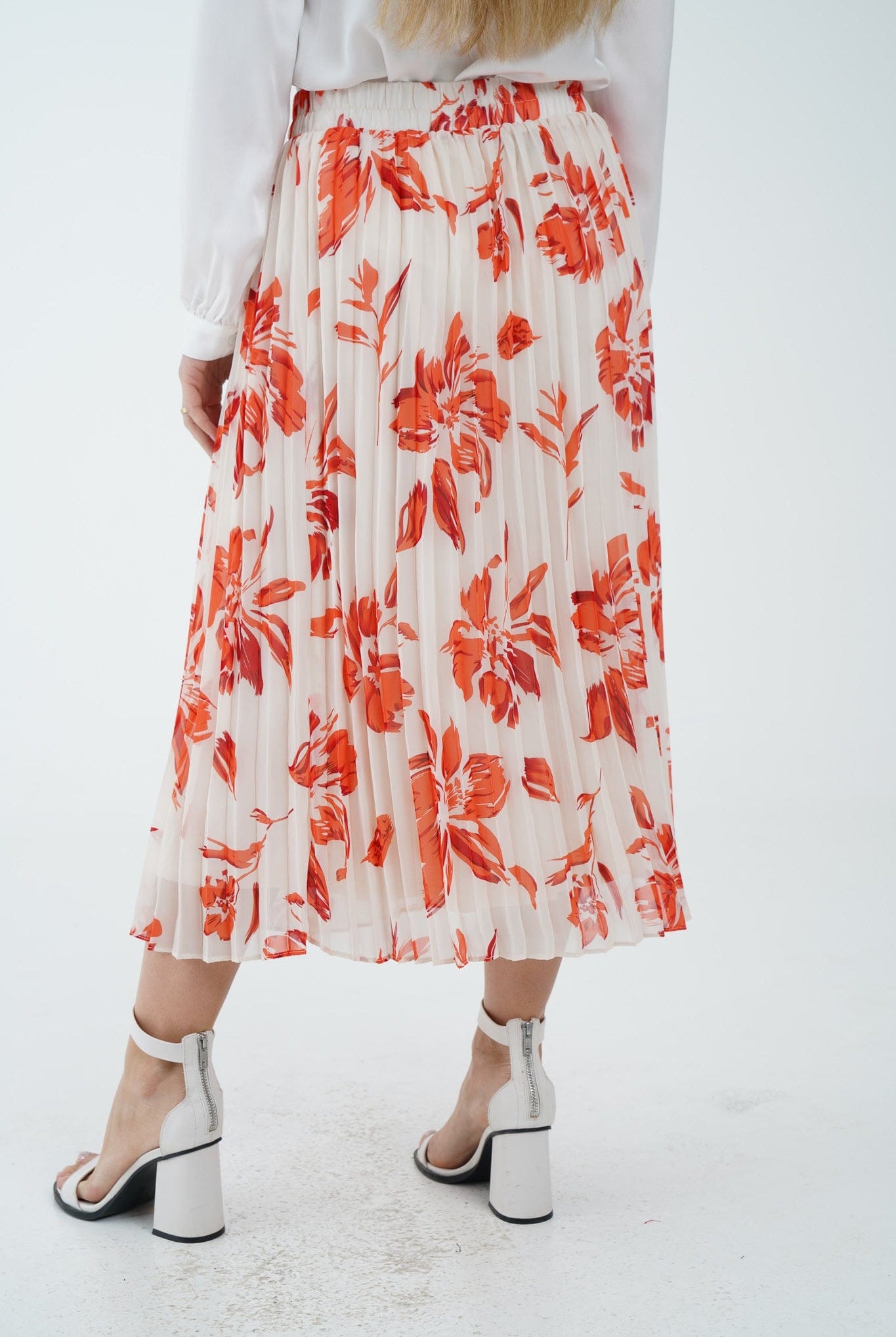 نتشي تنورة ميدي مشجرة بليسيه نسائي