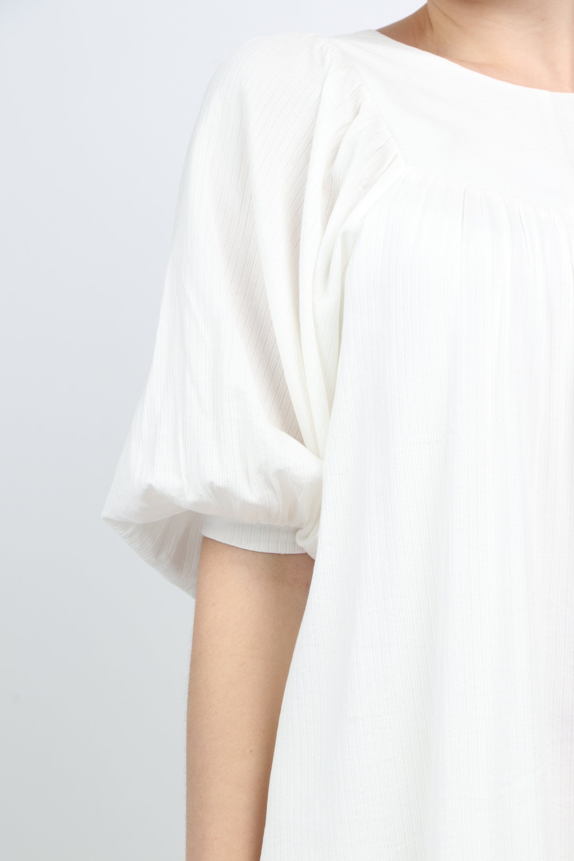 نتشي فستان قصير 3/4 كم سادة من أسفل نسائي