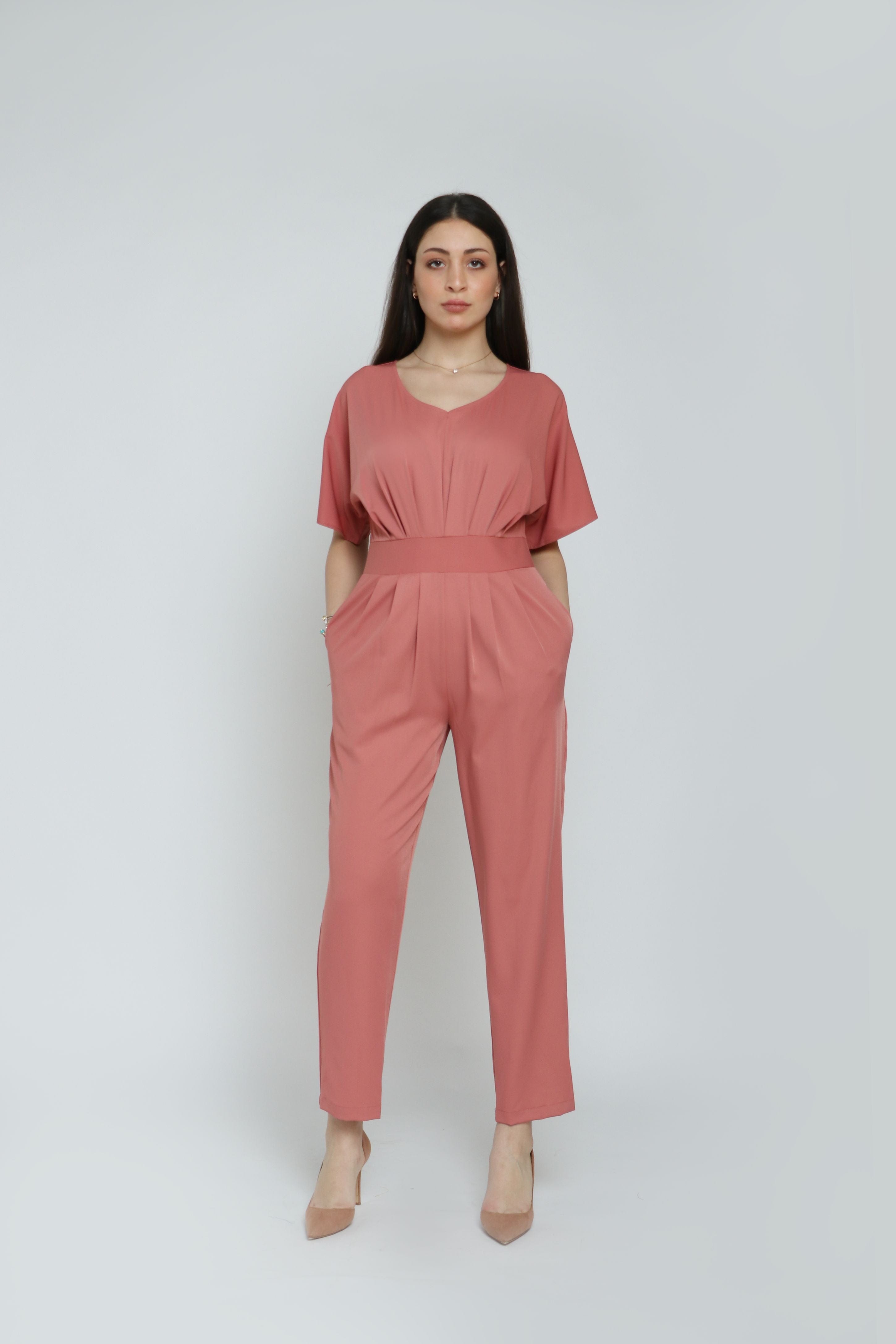 نتشي جمبسوت نسائي بخصر مطاطي