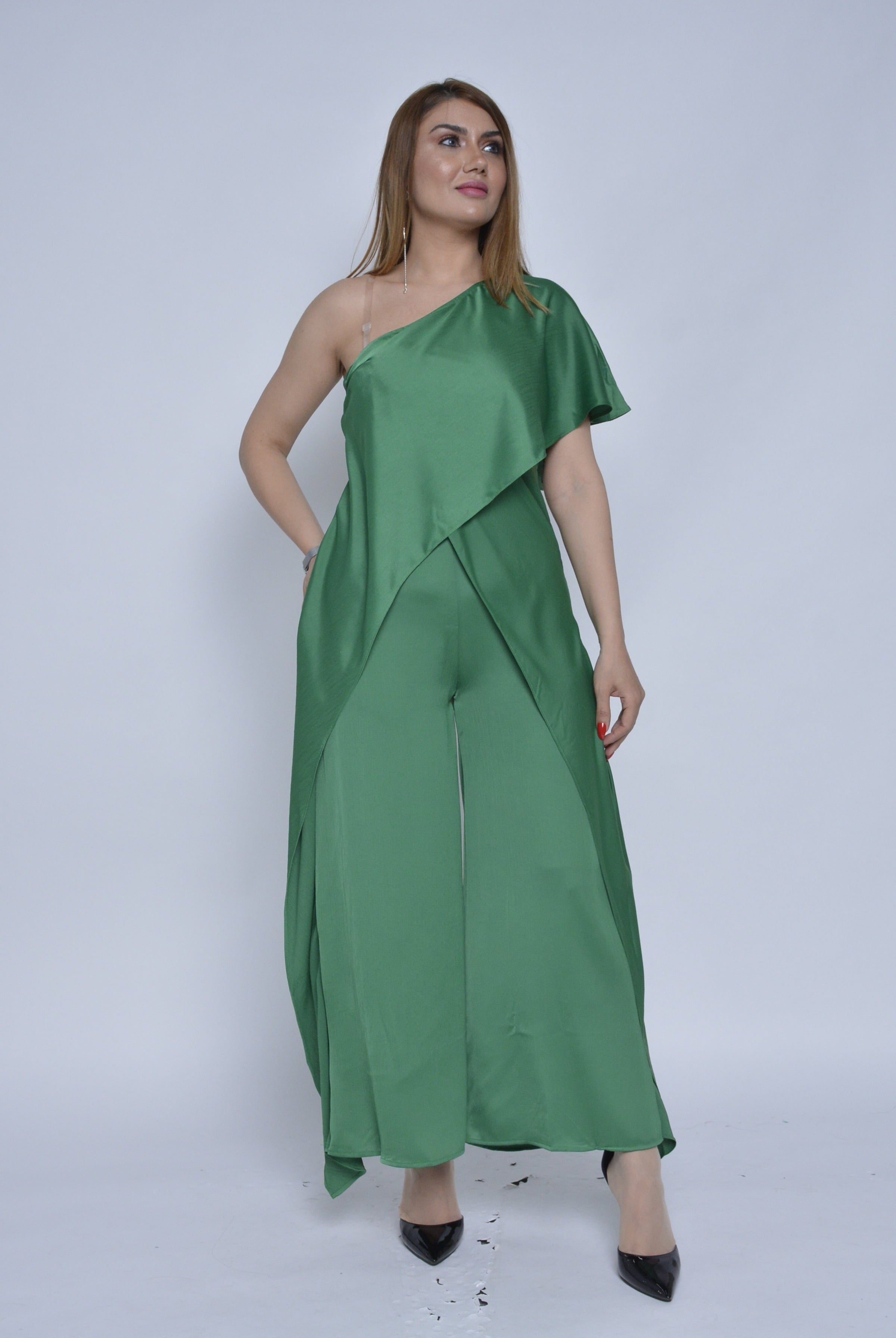 نتشي جمبسوت للمناسبات بكتف واحد