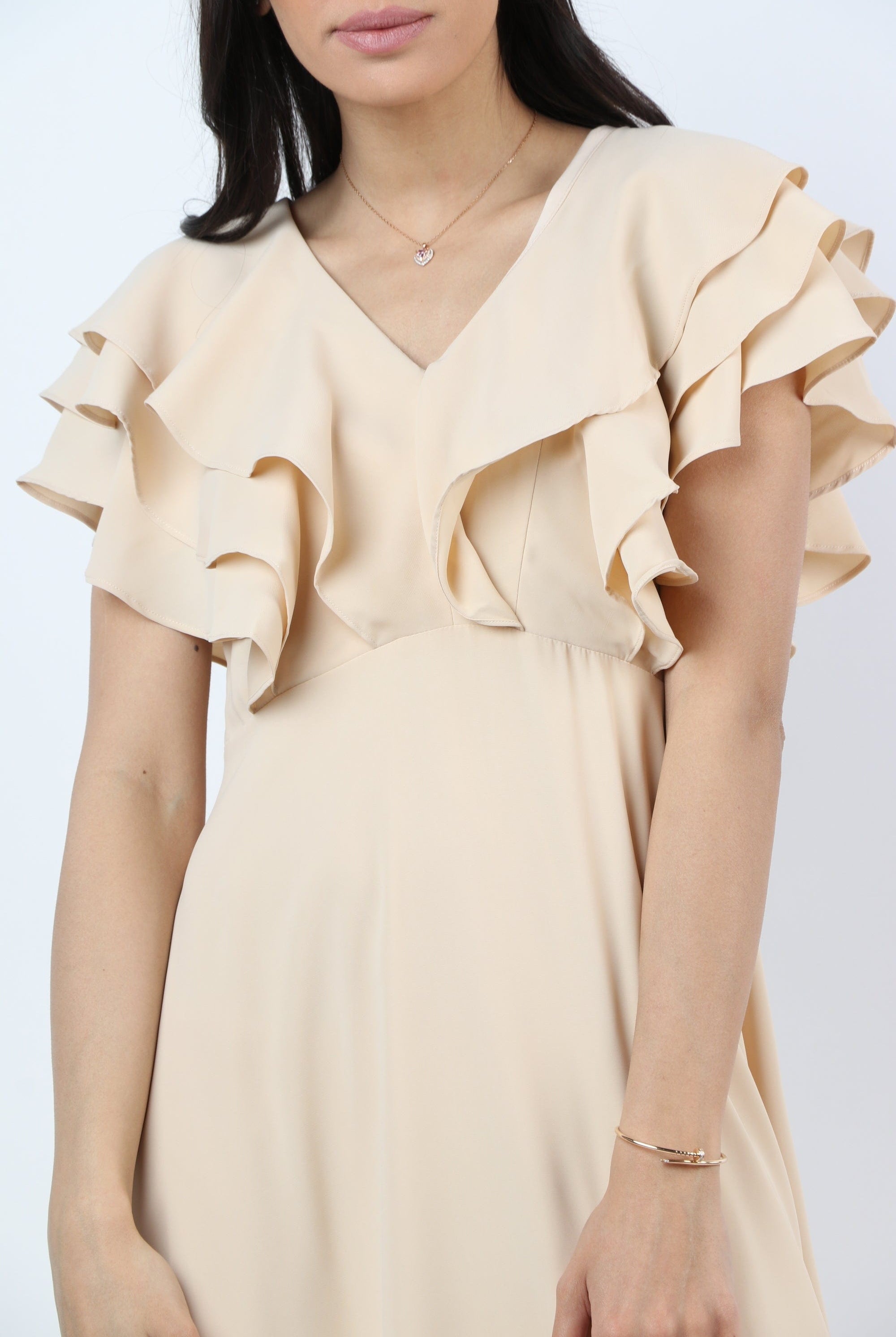 نتشي فستان فراشة ميدي بفتحة صد سبعة