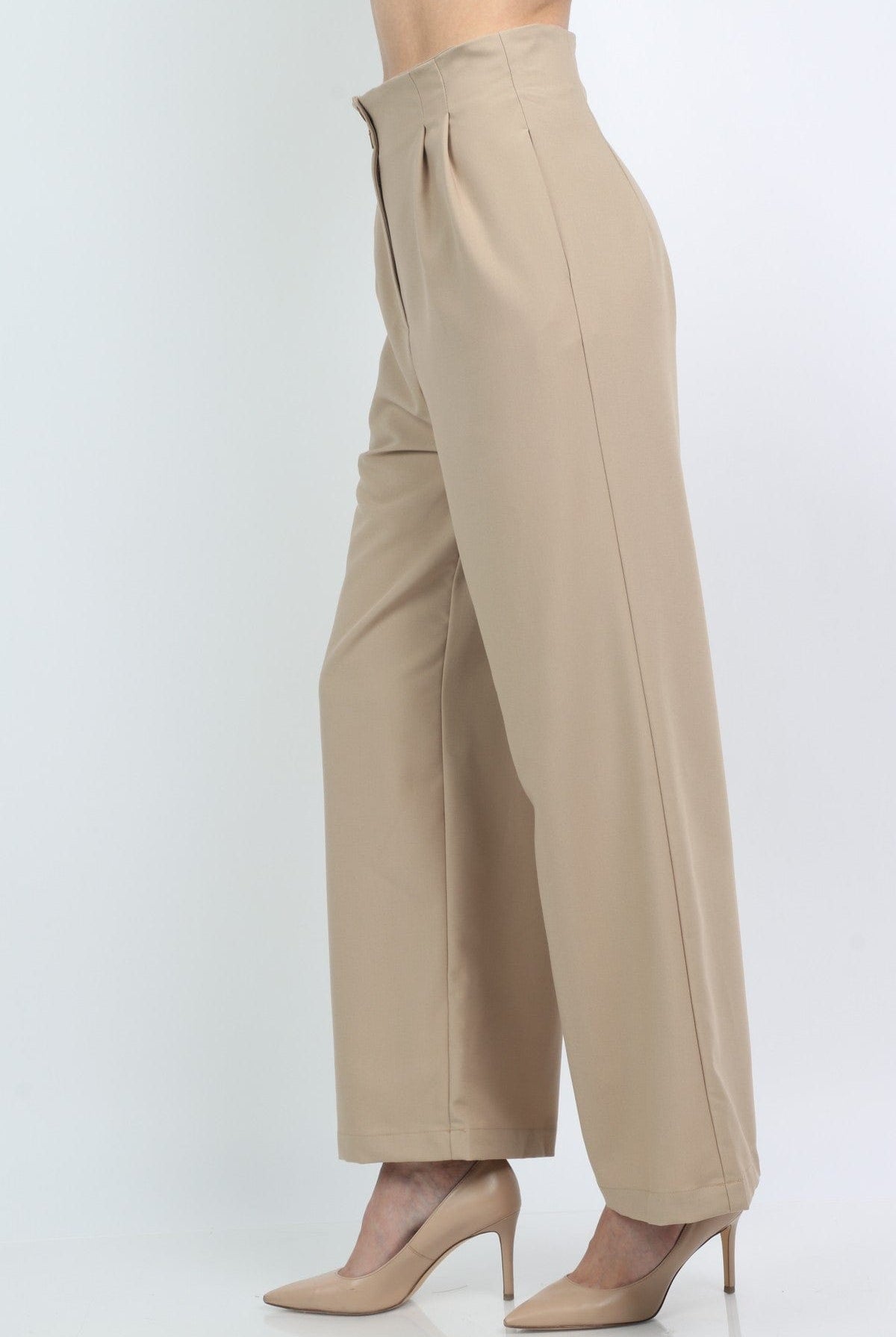 نتشي بنطلون قماس واسع نسائي