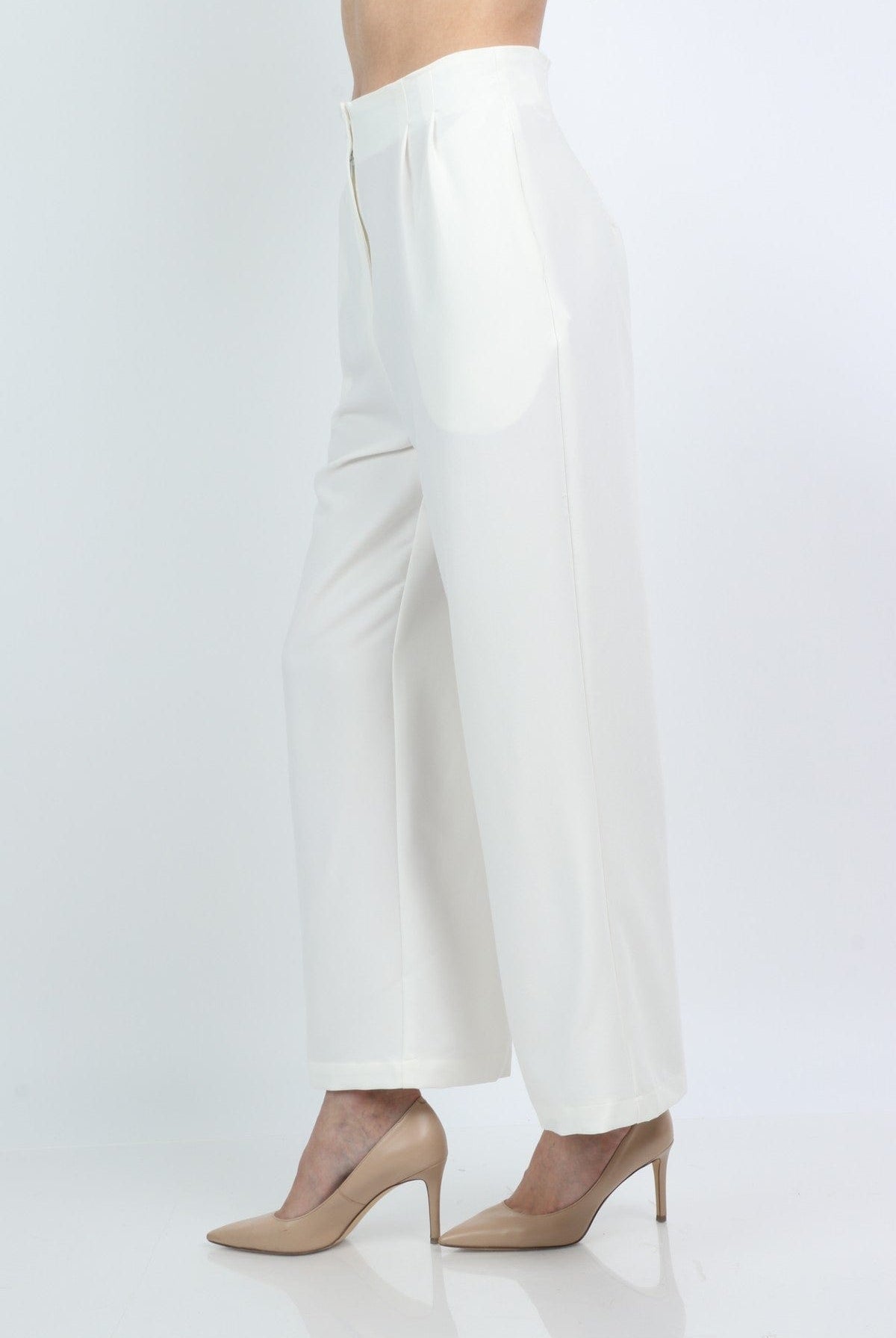 نتشي بنطلون قماس واسع نسائي