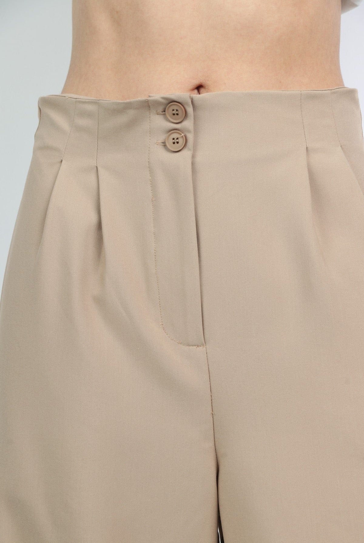 نتشي بنطلون قماس واسع نسائي