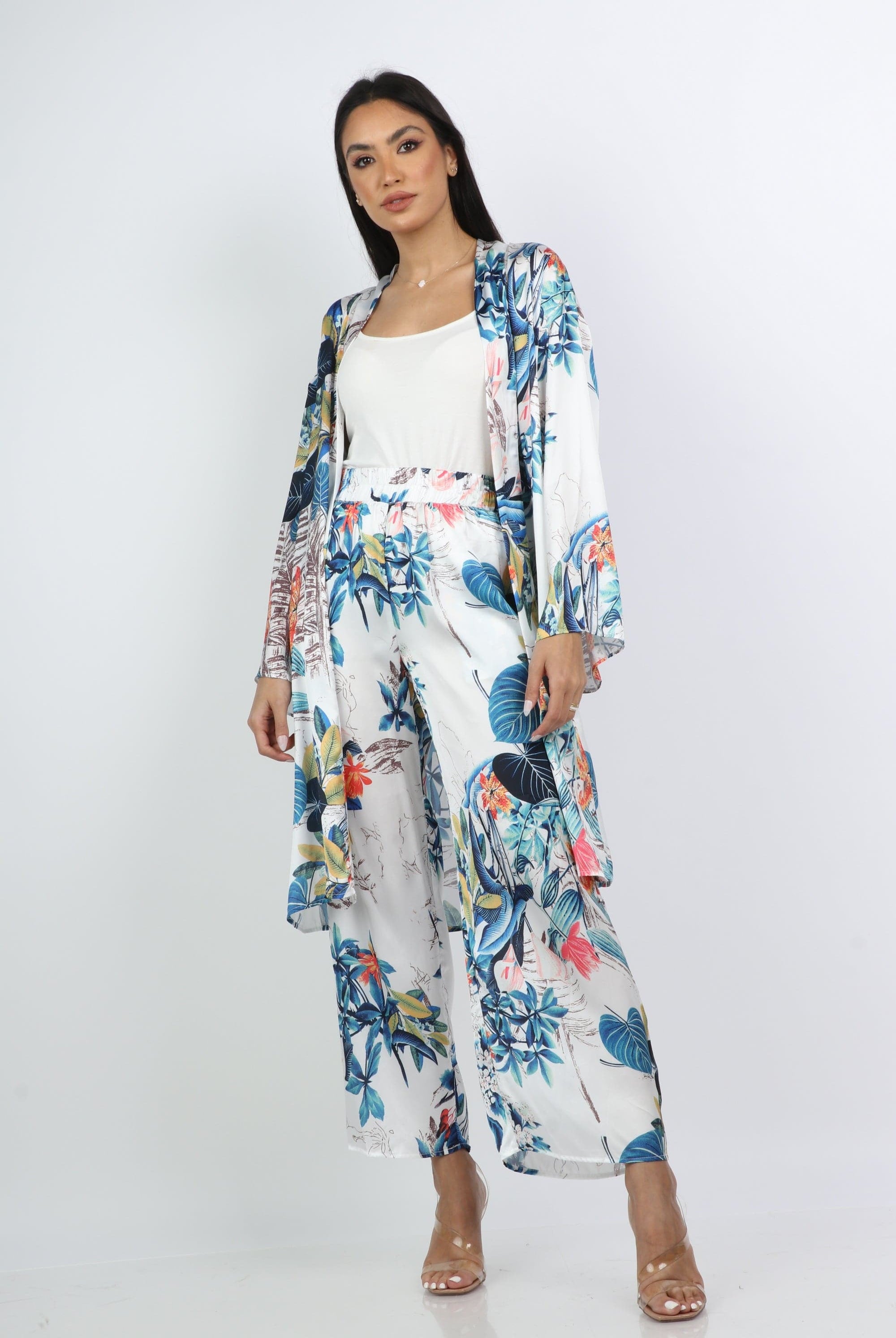 نتشي كارديجان نسائي ميدي مشجر بأكمام طويلة