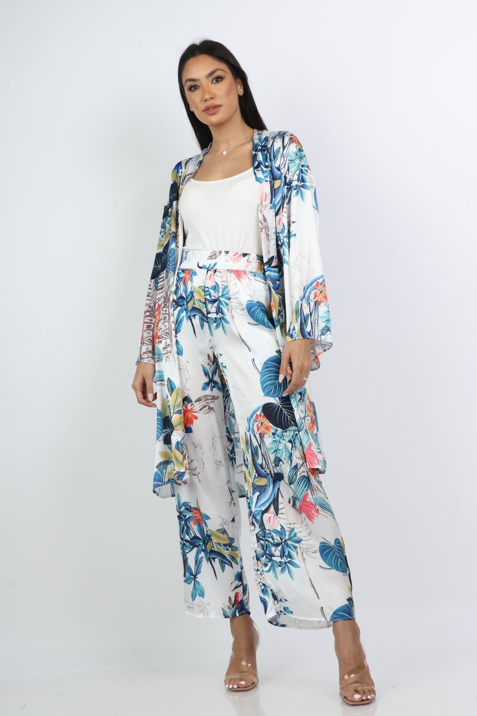 نتشي كارديجان نسائي ميدي مشجر بأكمام طويلة