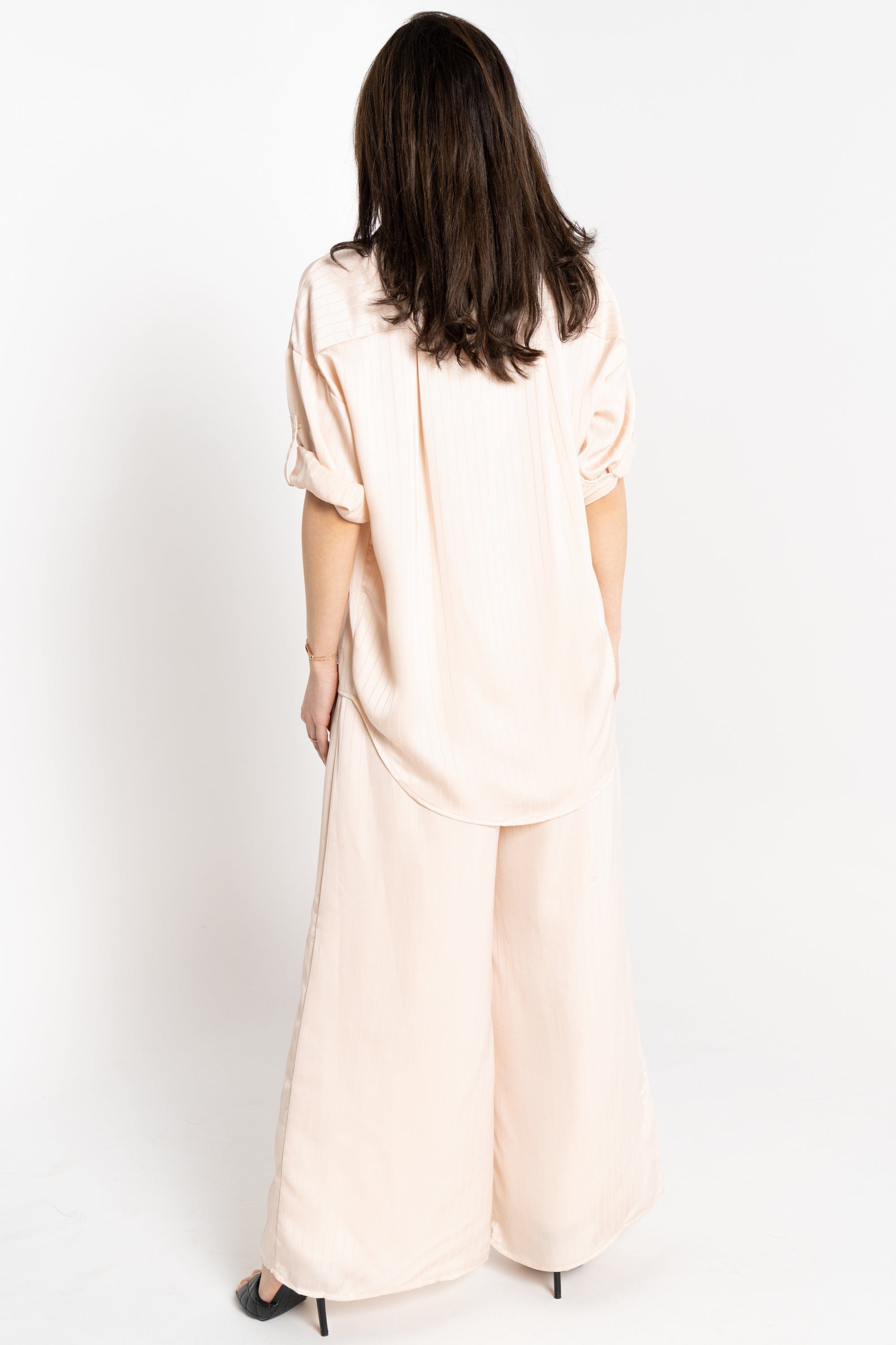 نتشي بنطلون طويل نسائي بخصر مطاطي