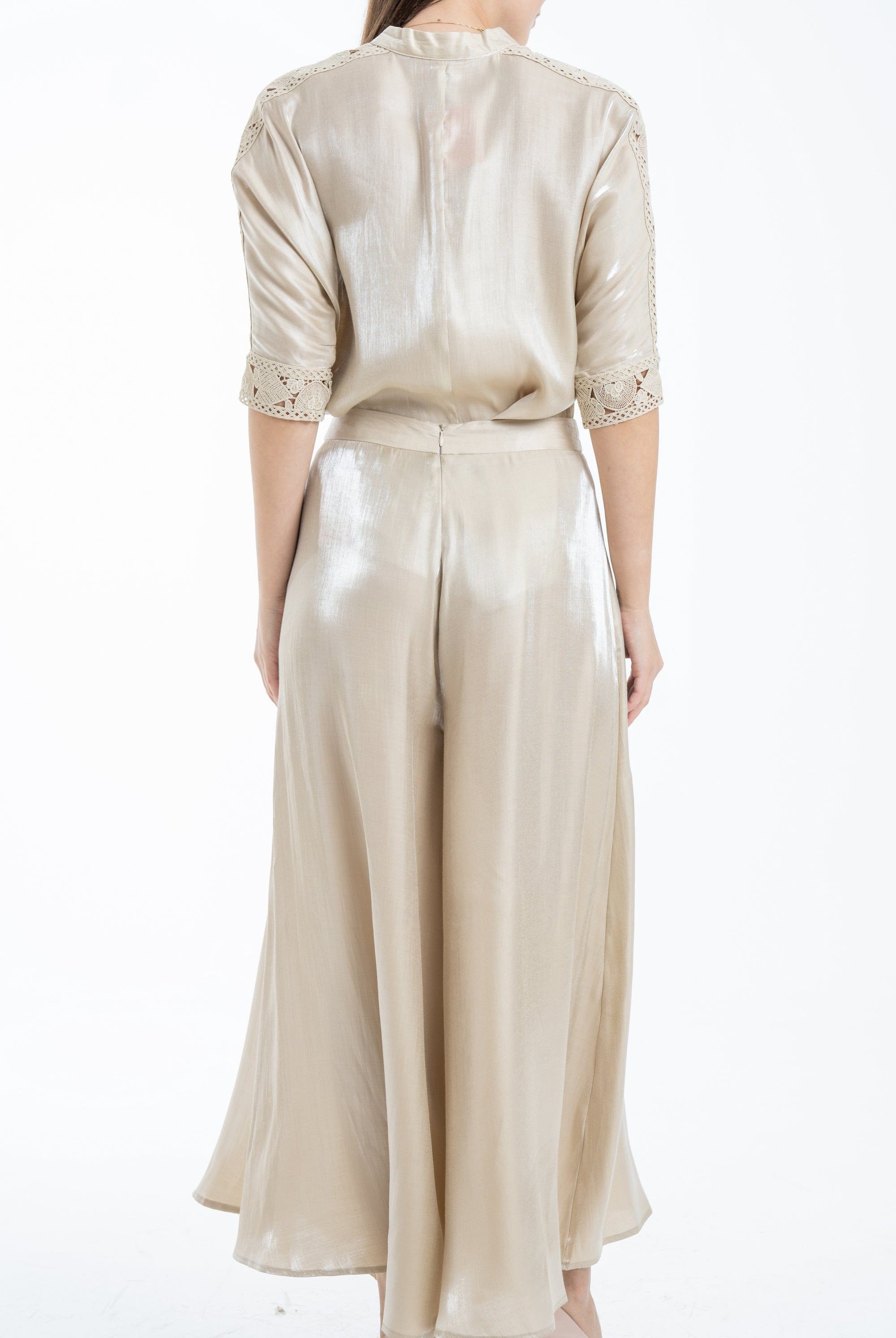 نتشي سروال طويل نسائي رسمي فضفاض