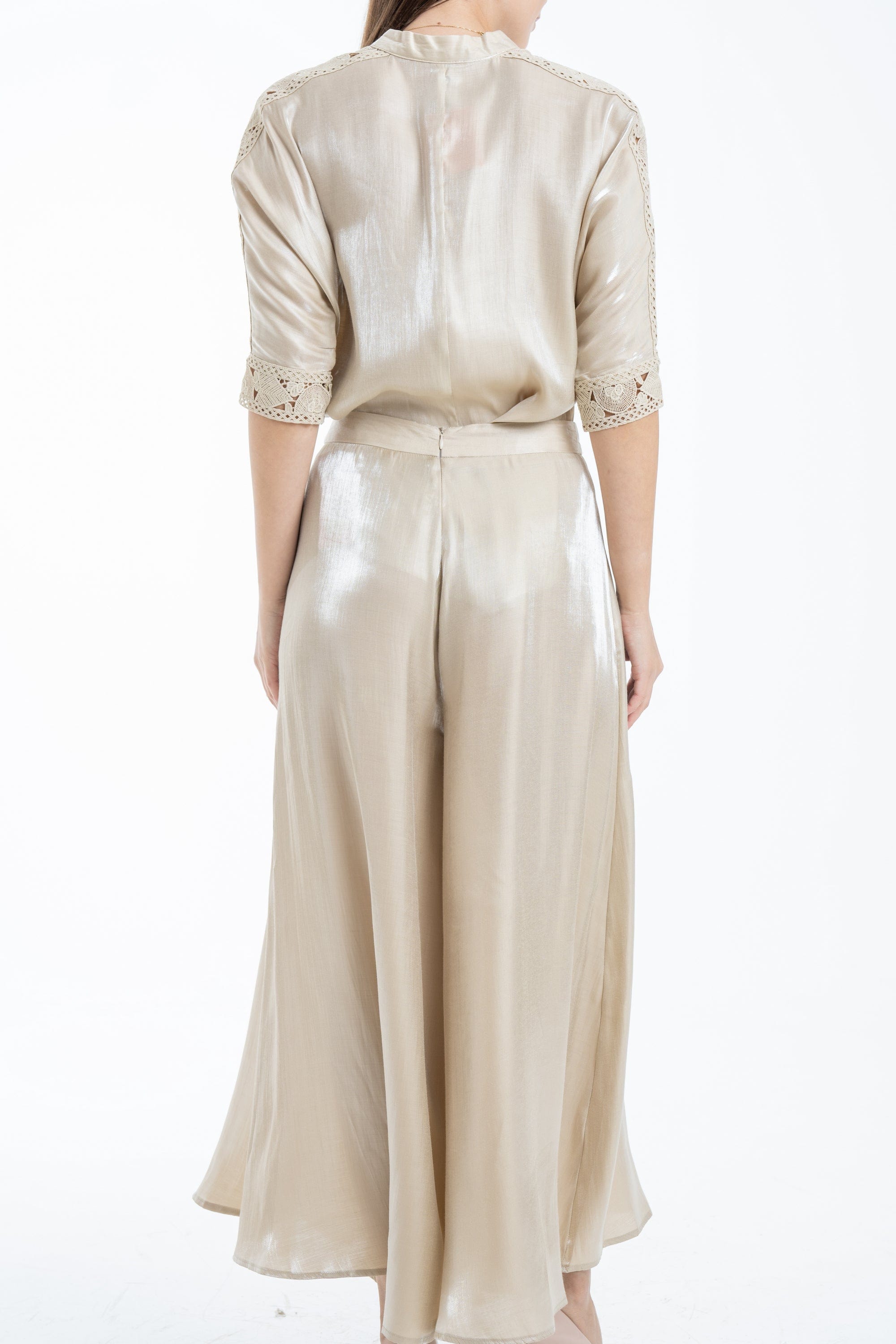 نتشي سروال طويل نسائي رسمي فضفاض