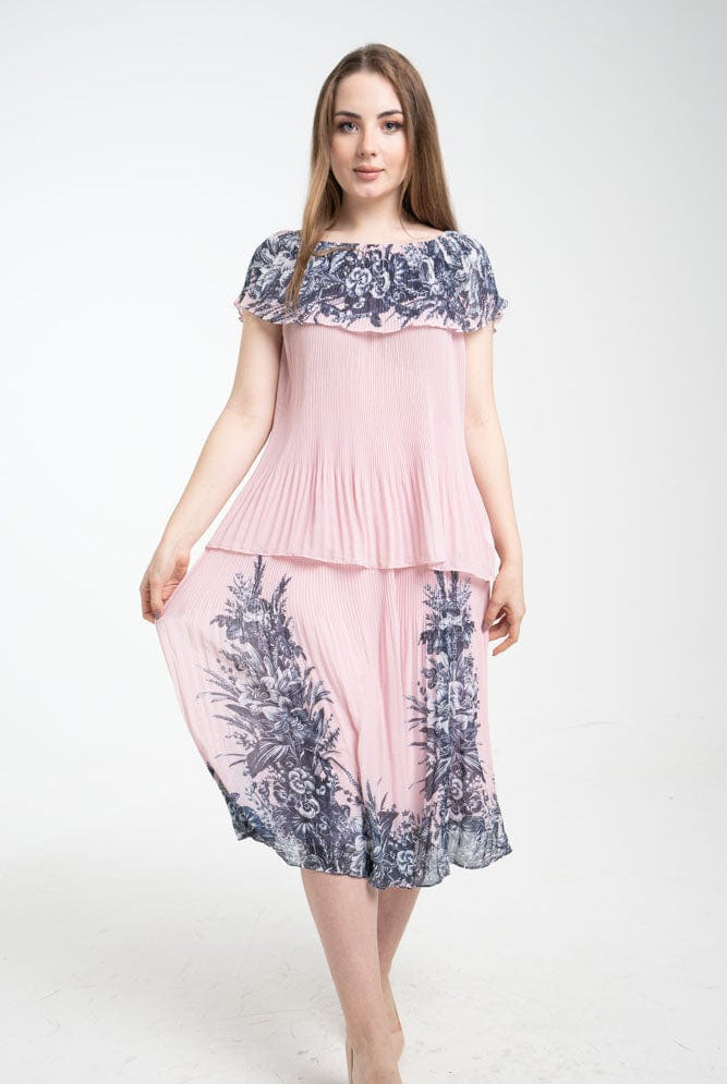 نتشي بلوزة اوف شولدر نسائية بليسية على الصدر والكم