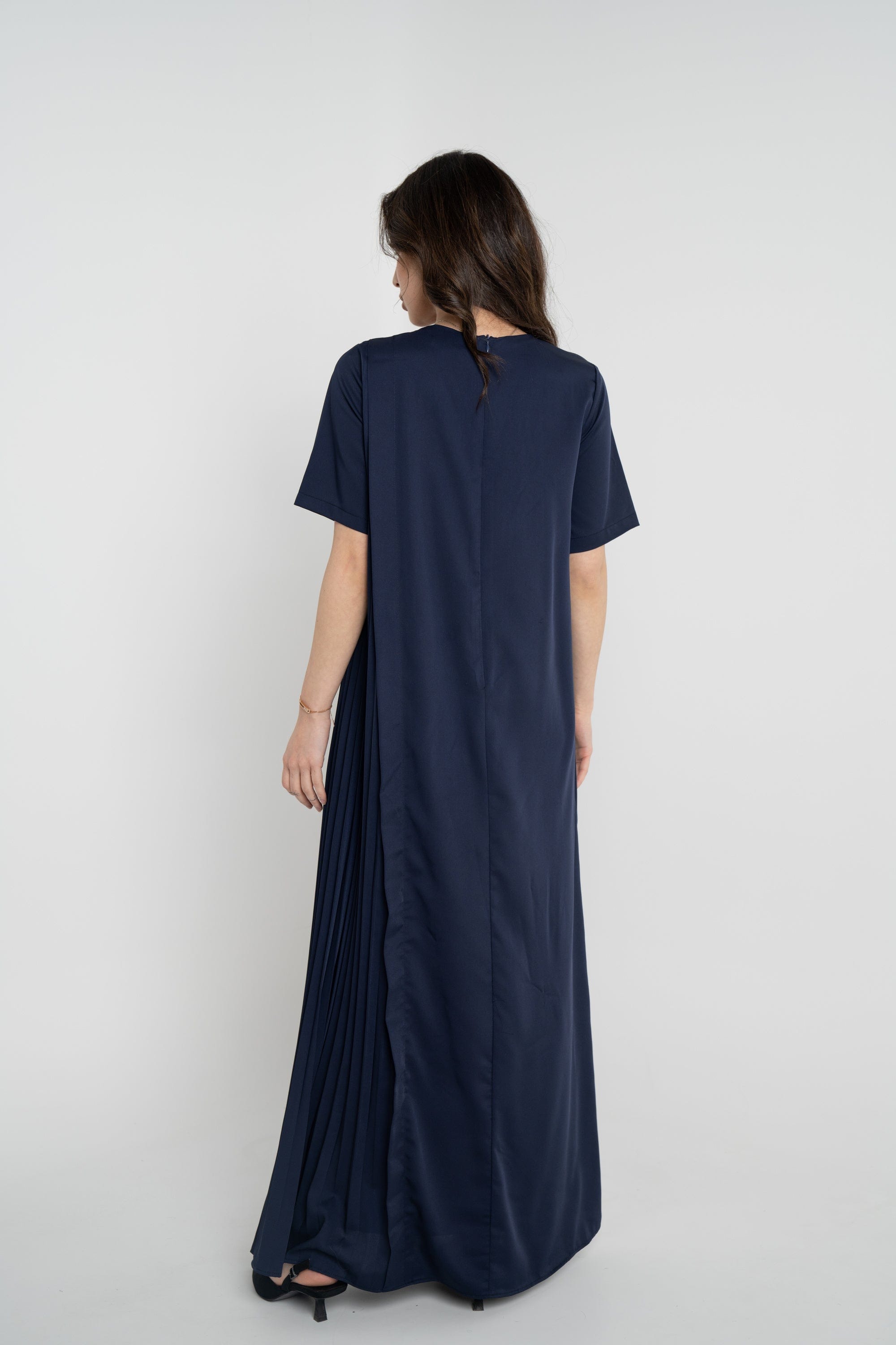 نتشي فستان طويل واسع سادة نسائي