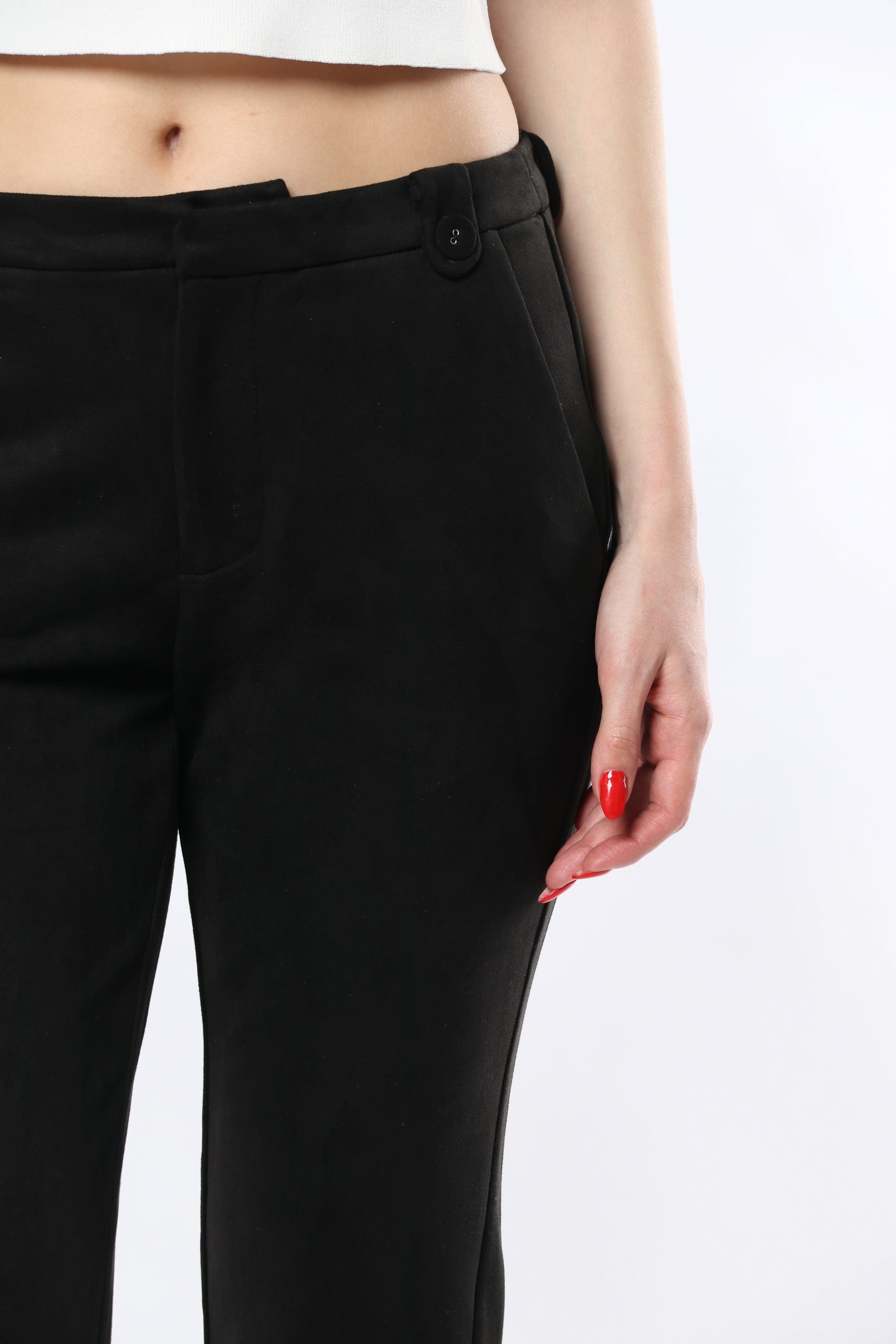 نتشي بنطلون بأزرار من أسفل طويل نسائي